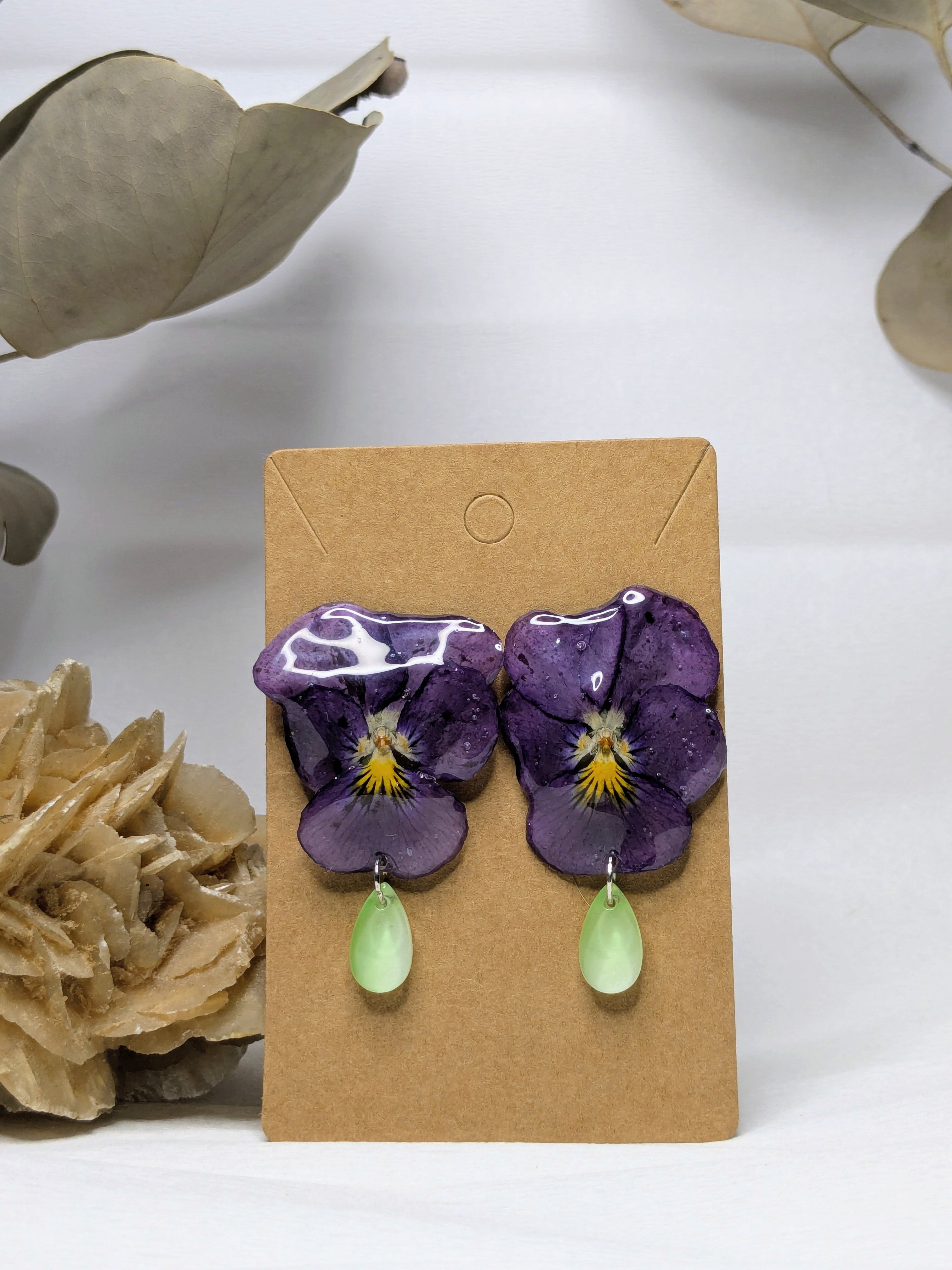 Boucles d'oreilles Elvira Pensées