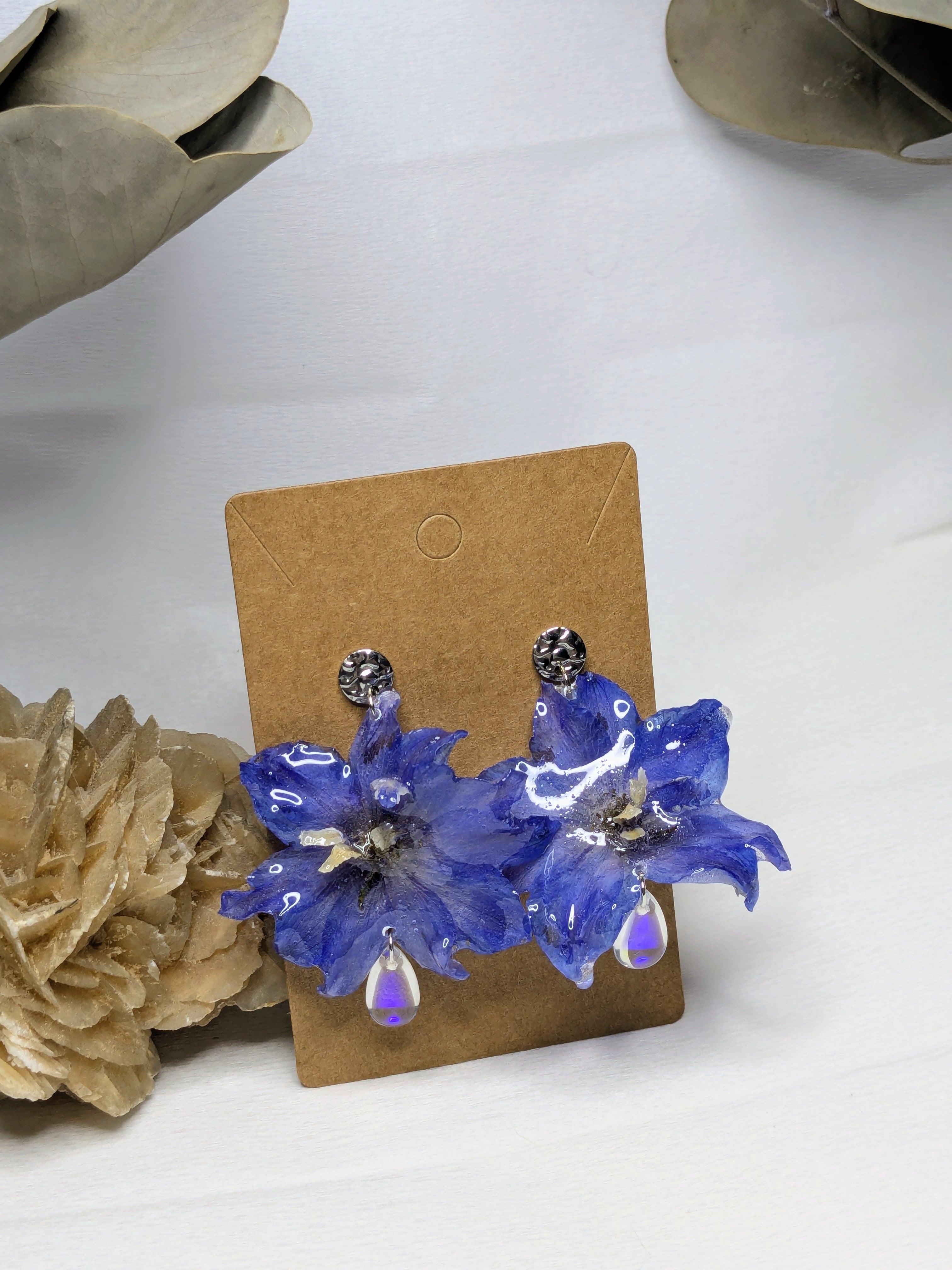 Boucles d'oreilles Selene Delphinium