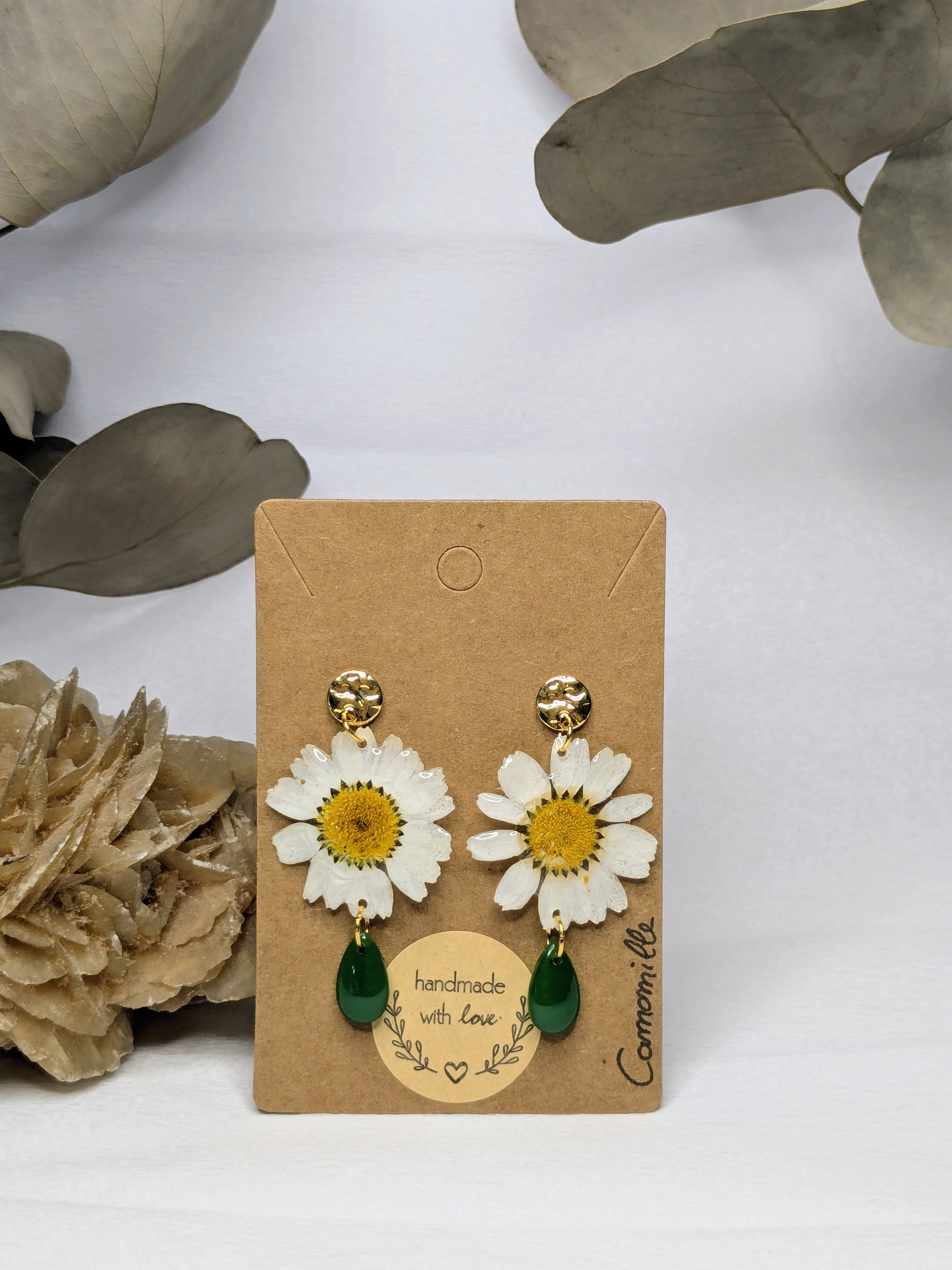 .Boucles d'oreilles Selene Camomilles