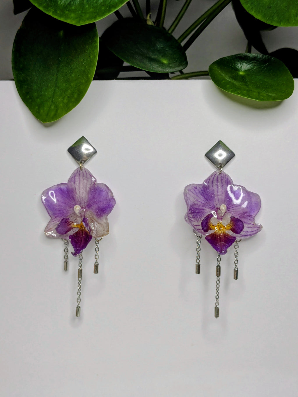 Boucles d'oreilles mini Orchidées