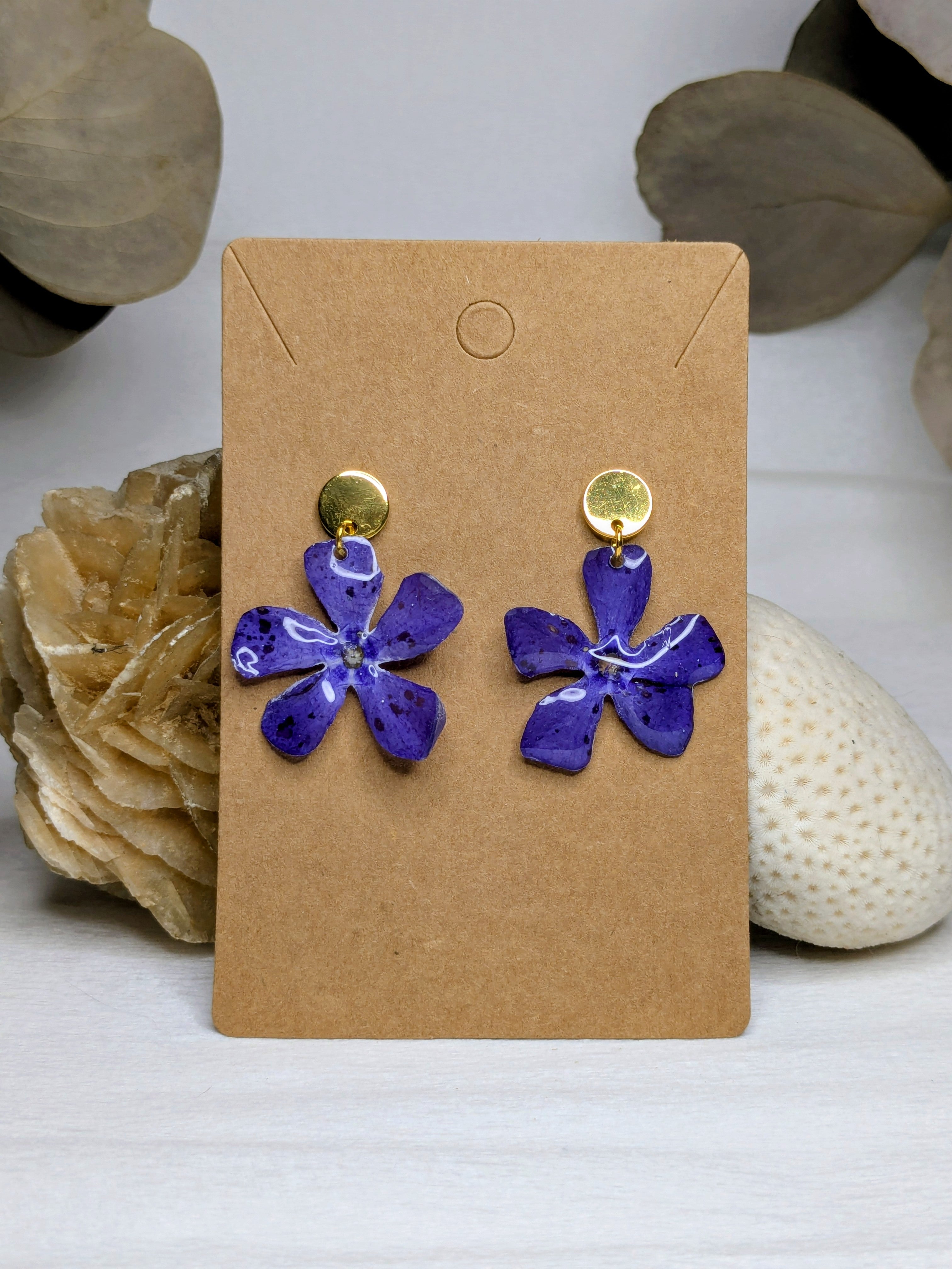 Boucles d'oreilles Pervenches