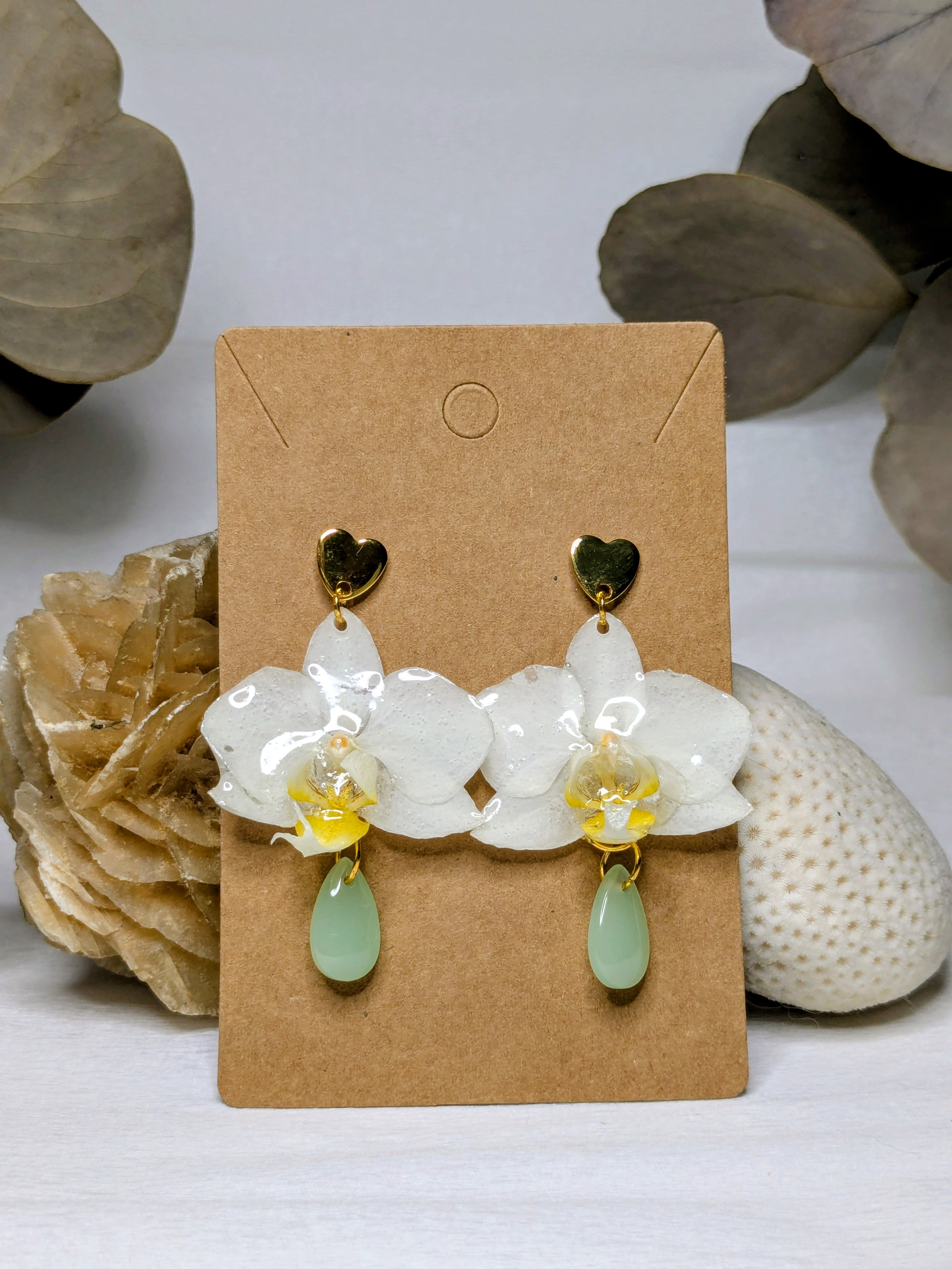 Boucles d'oreilles Freya  mini Orchidées