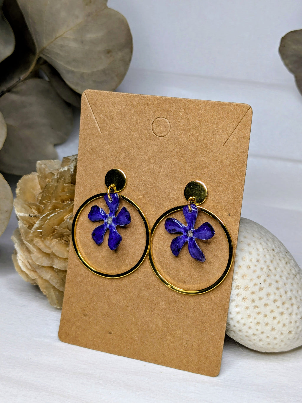 Boucles d'oreilles Pervenches
