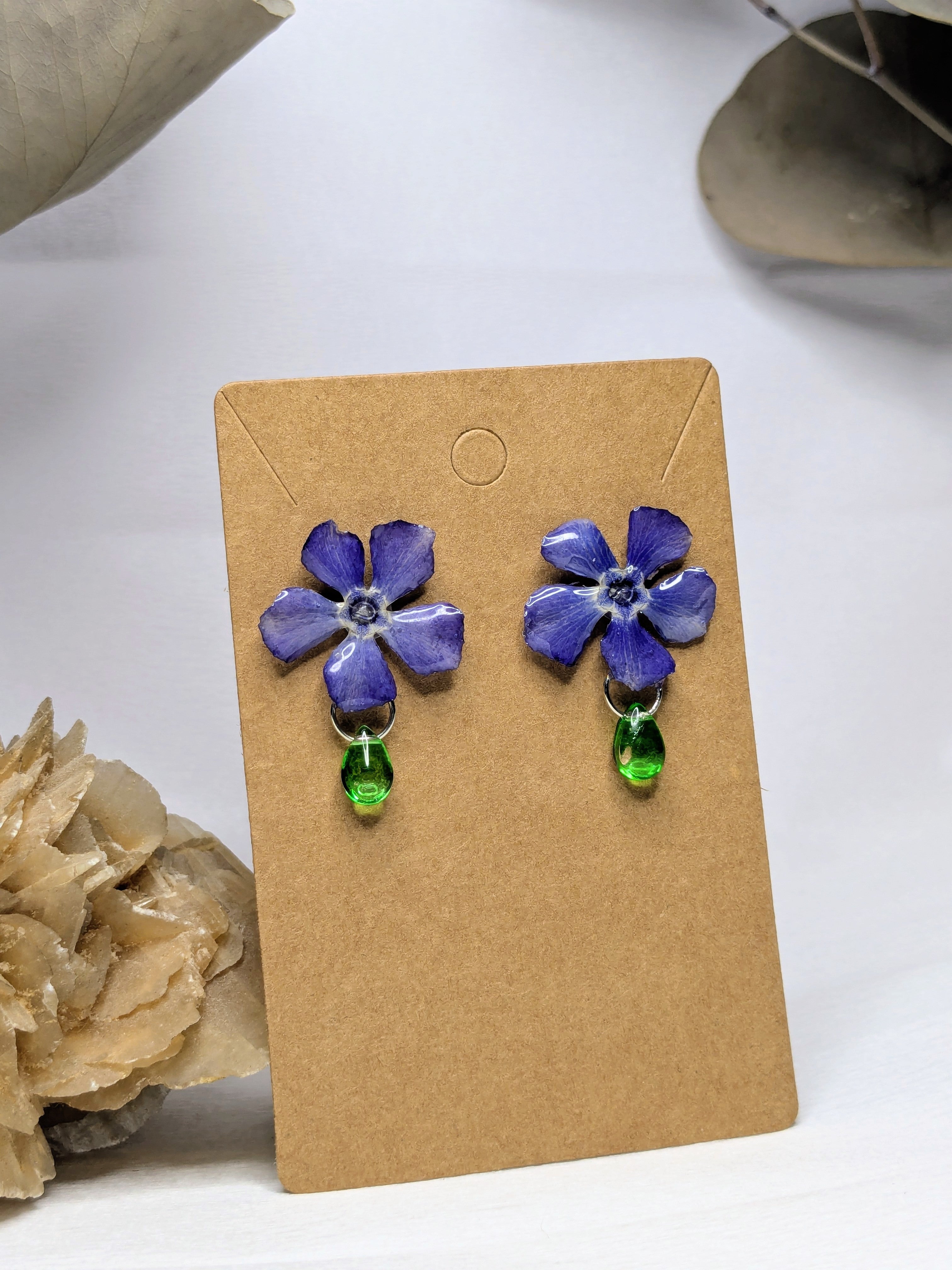 Boucles d'oreilles Pervenches