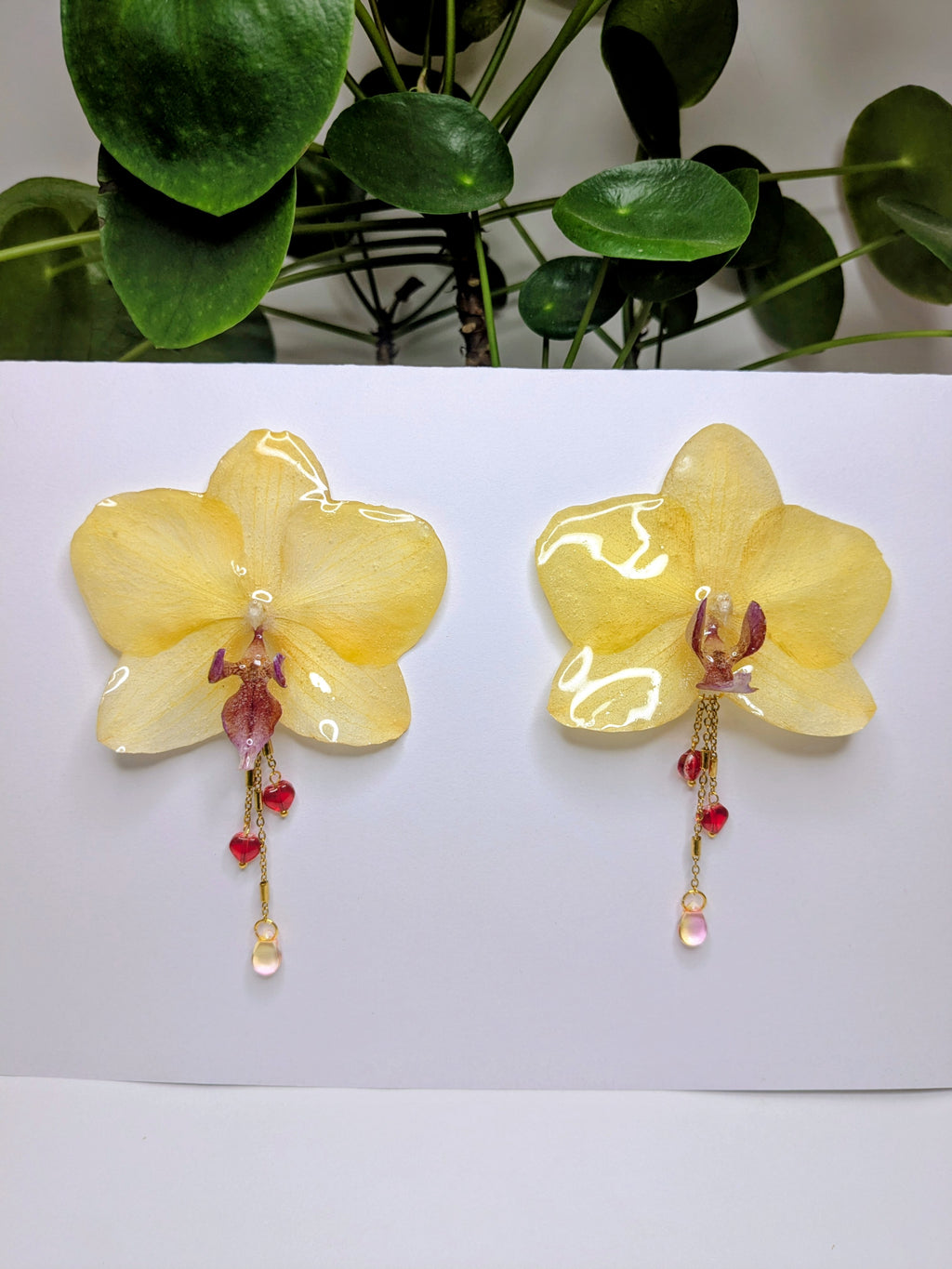 Boucles d'oreilles Orchidées
