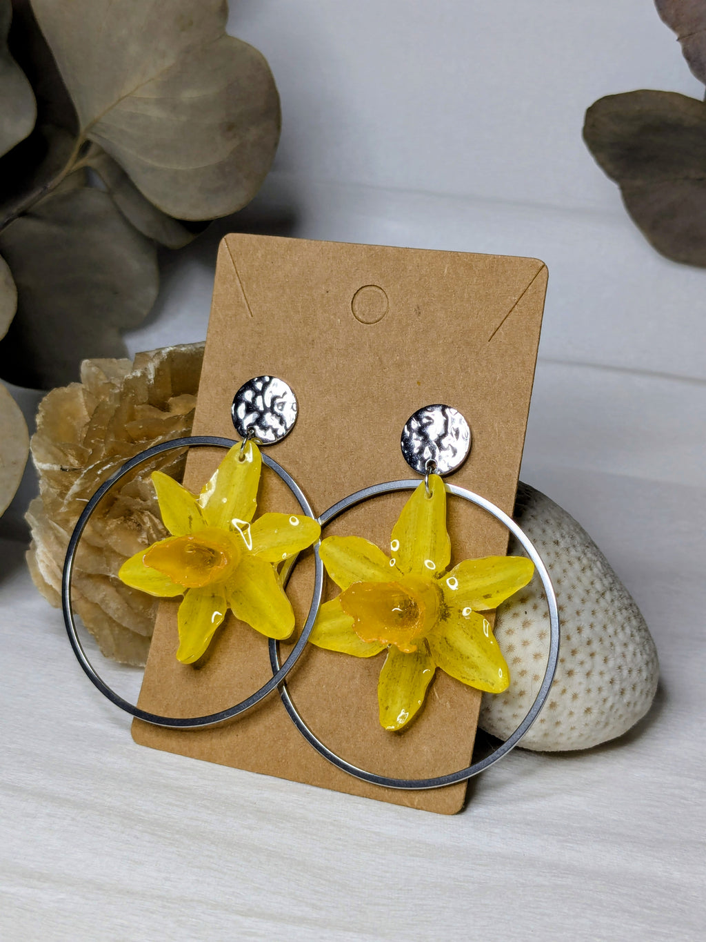 Boucles d'oreilles Lunelle Jonquilles