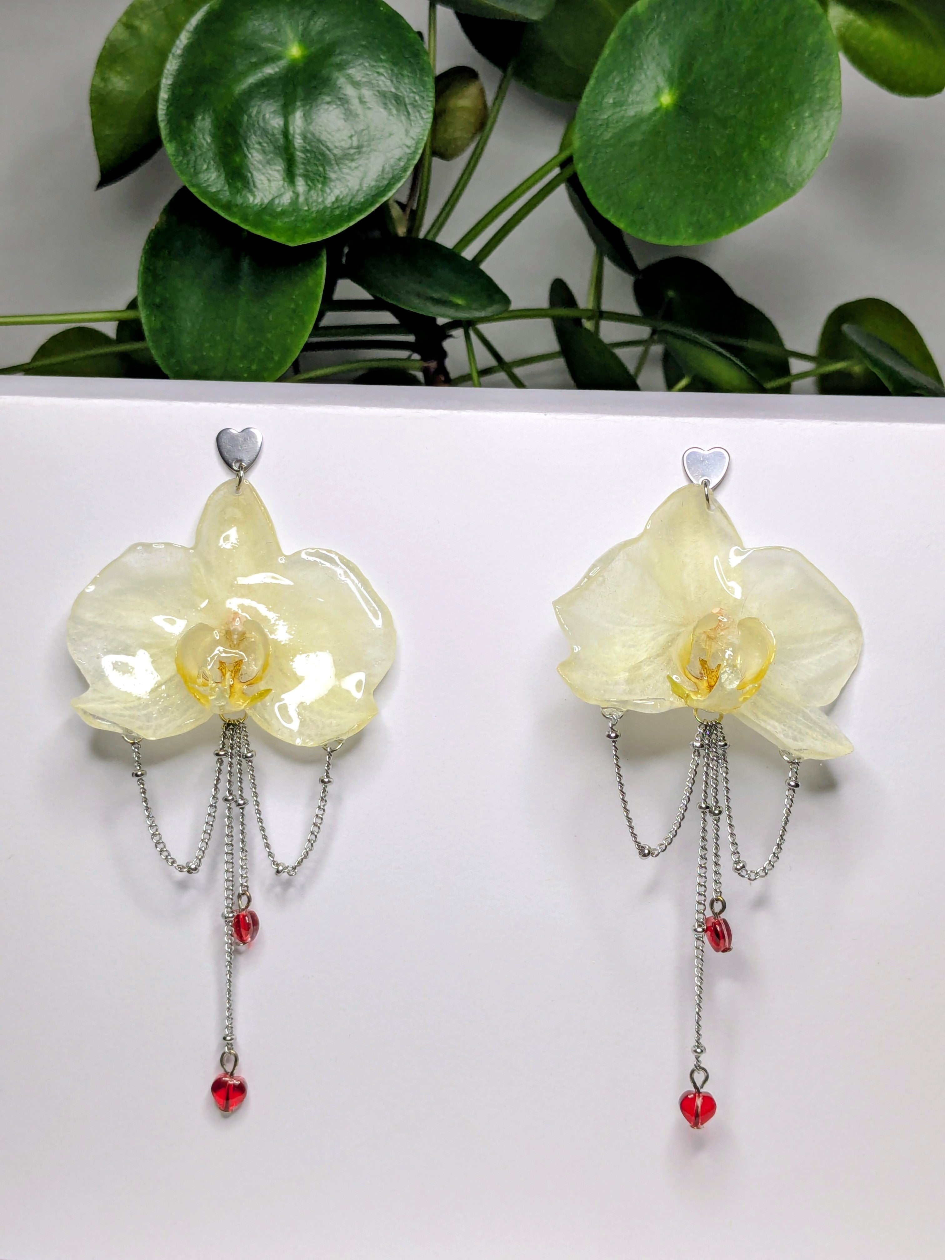 Boucles d'oreilles Orchidées