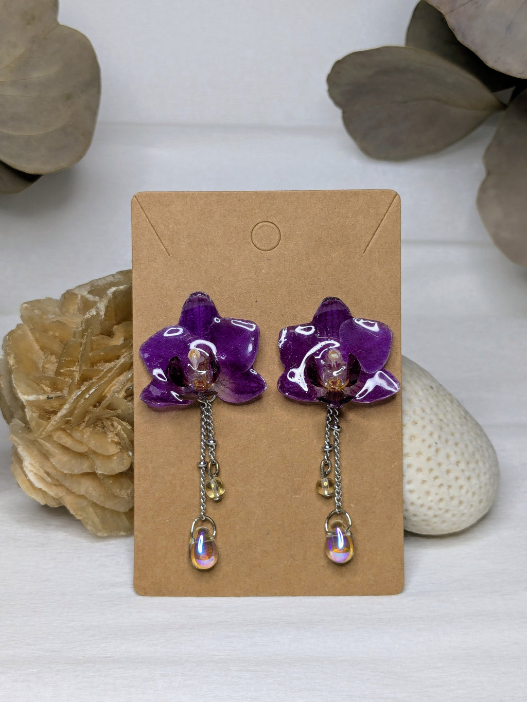 Boucles d'oreilles mini Orchidées