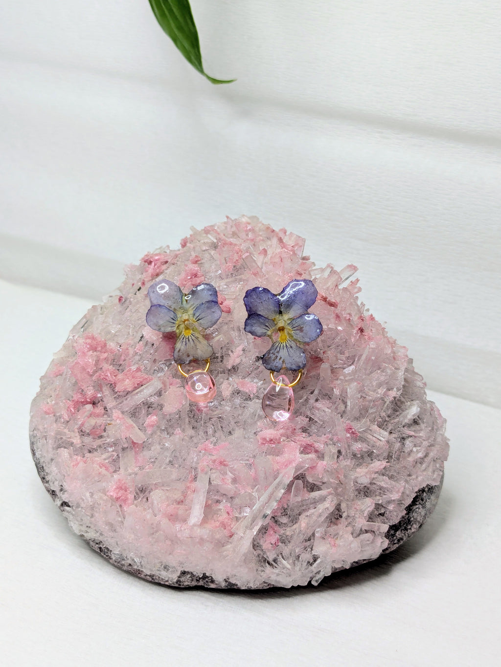 Boucles d'oreilles Pensées