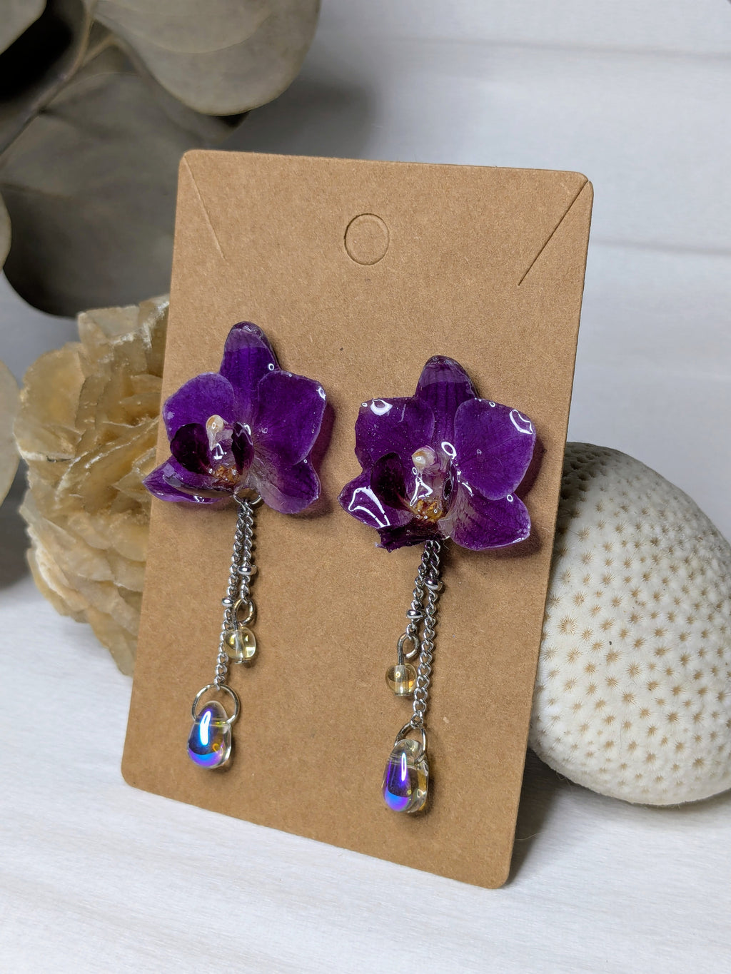 Boucles d'oreilles mini Orchidées
