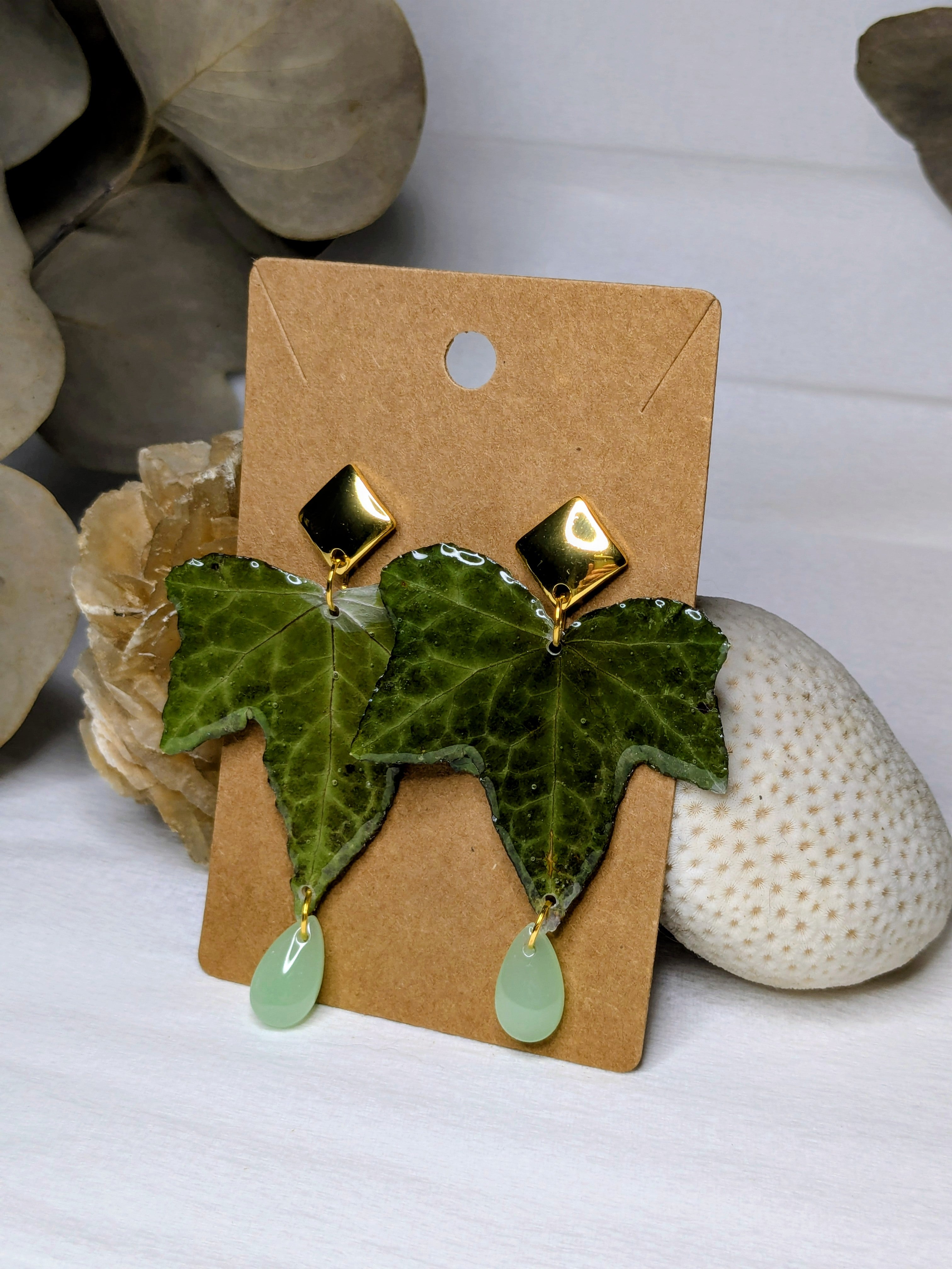 Boucles d'oreilles Athéna Lierre