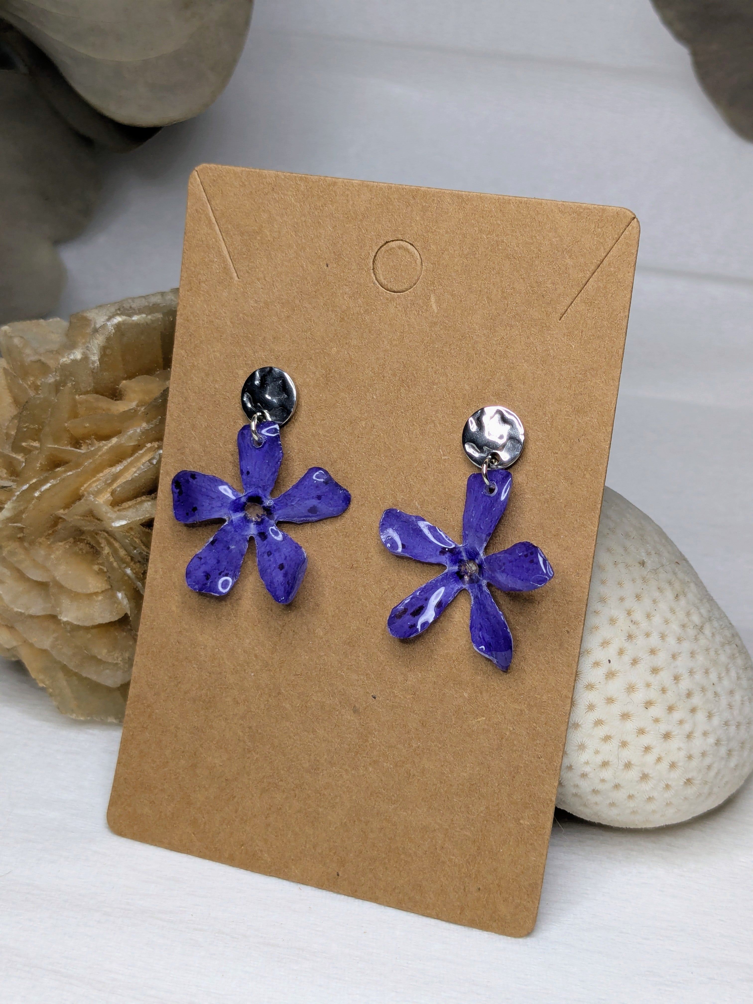 Boucles d'oreilles Pervenches