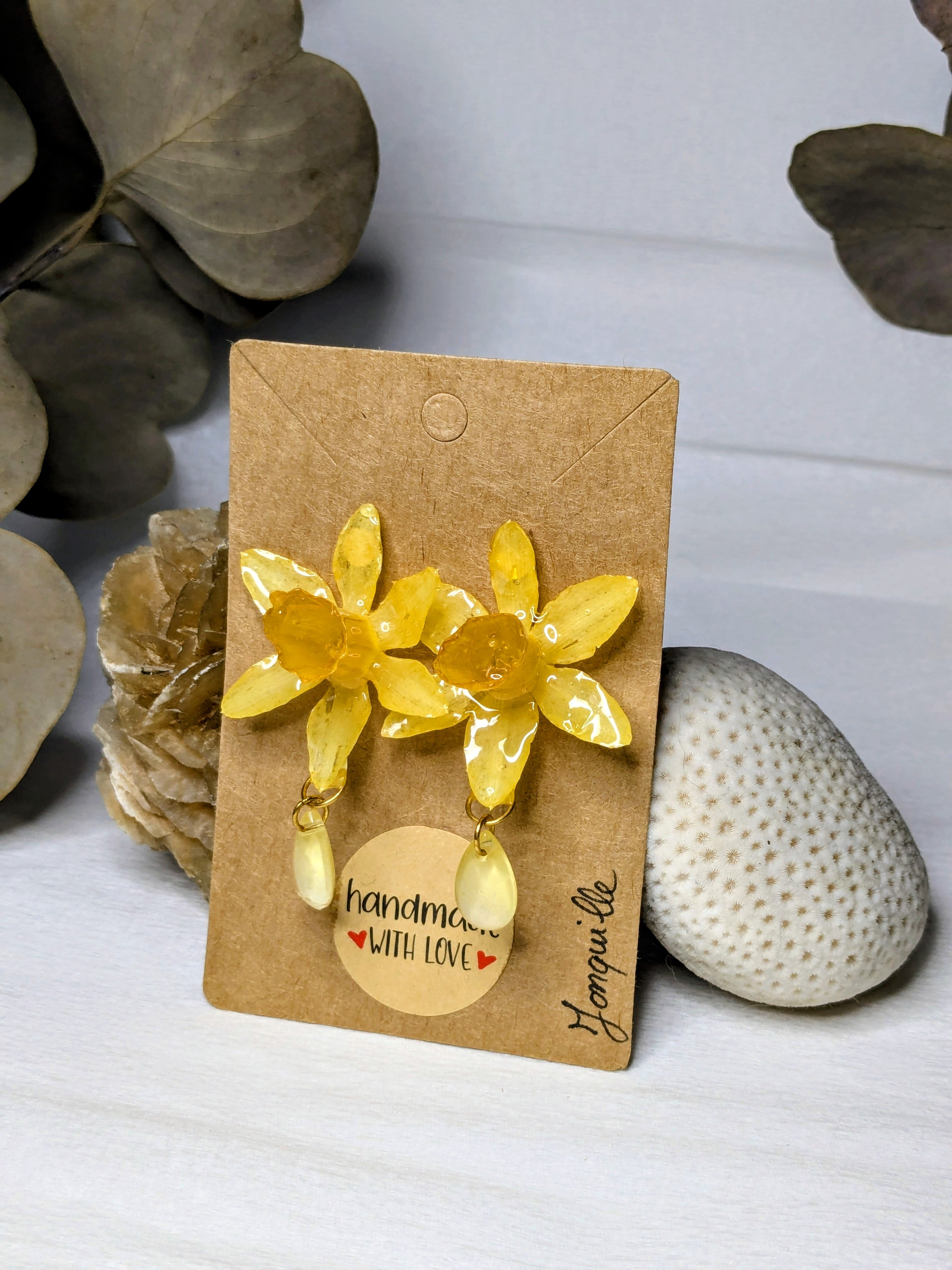 Boucles d'oreilles Elvira Jonquilles