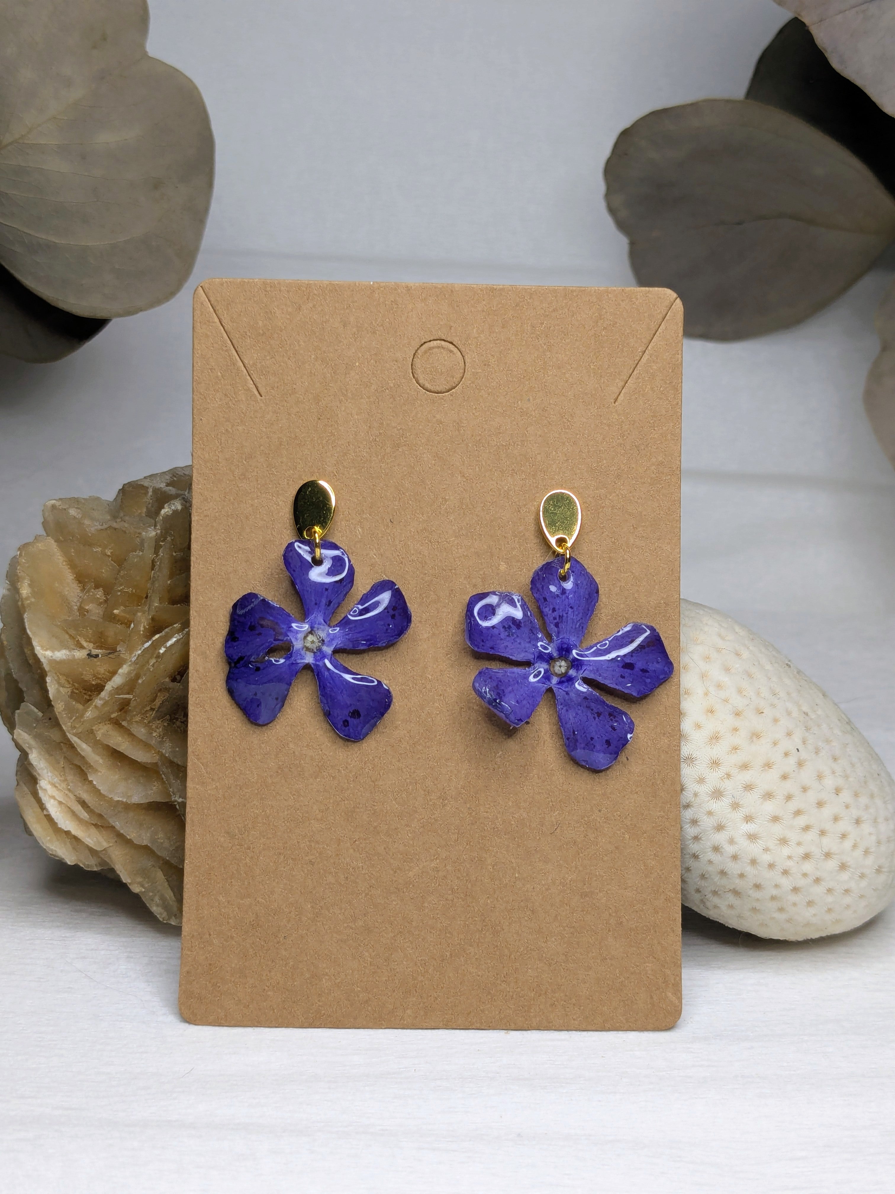 Boucles d'oreilles Pervenches