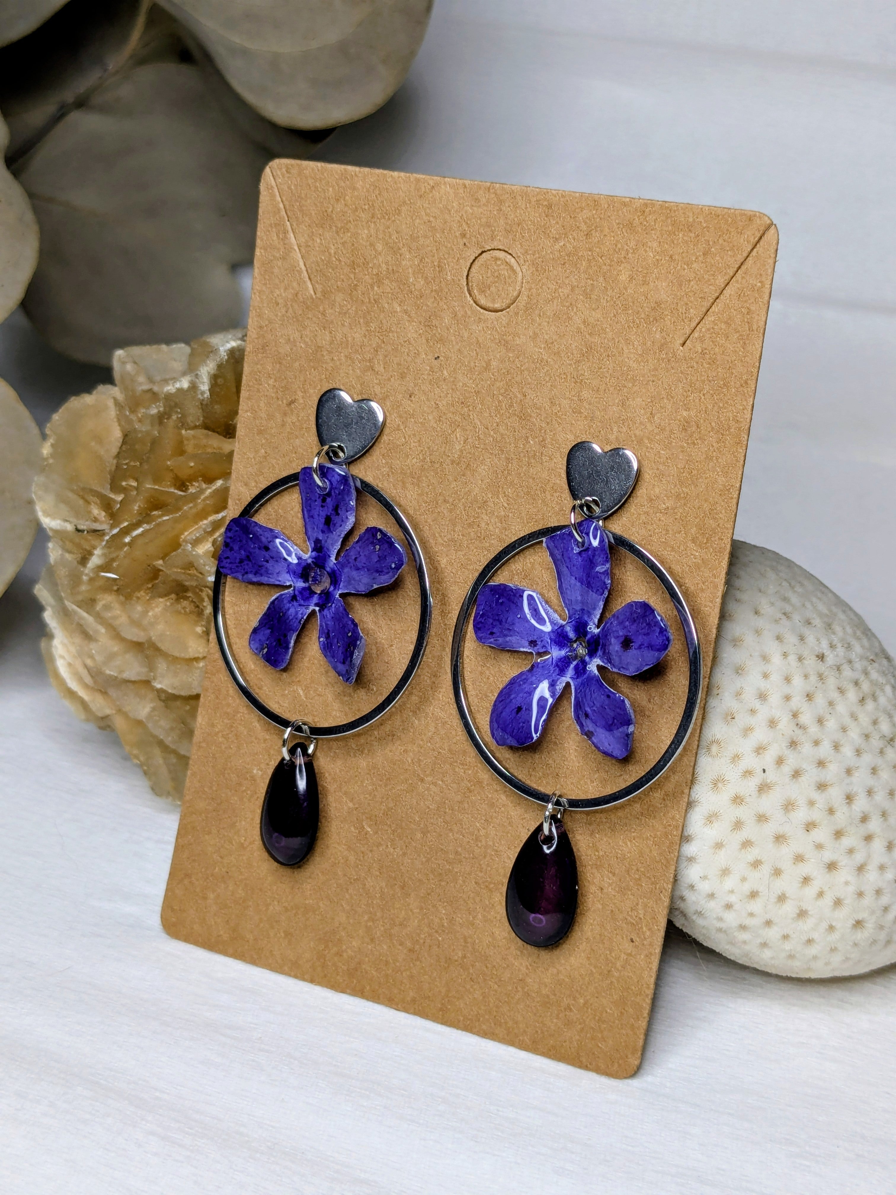 Boucles d'oreilles Pervenches