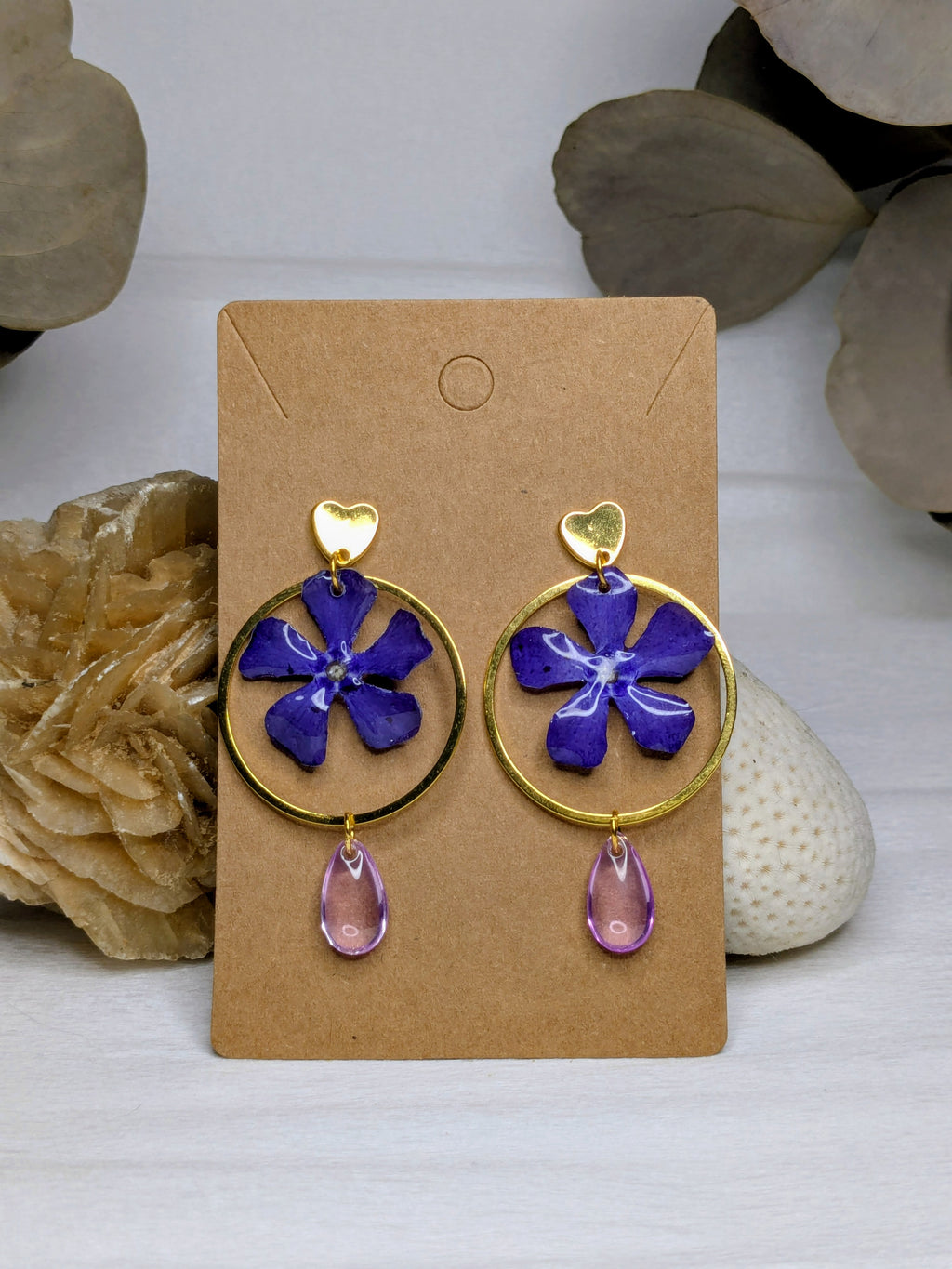 Boucles d'oreilles Pervenches