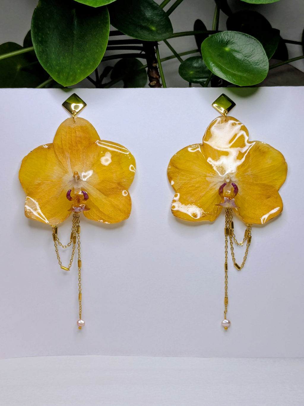 Boucles d'oreilles Orchidées