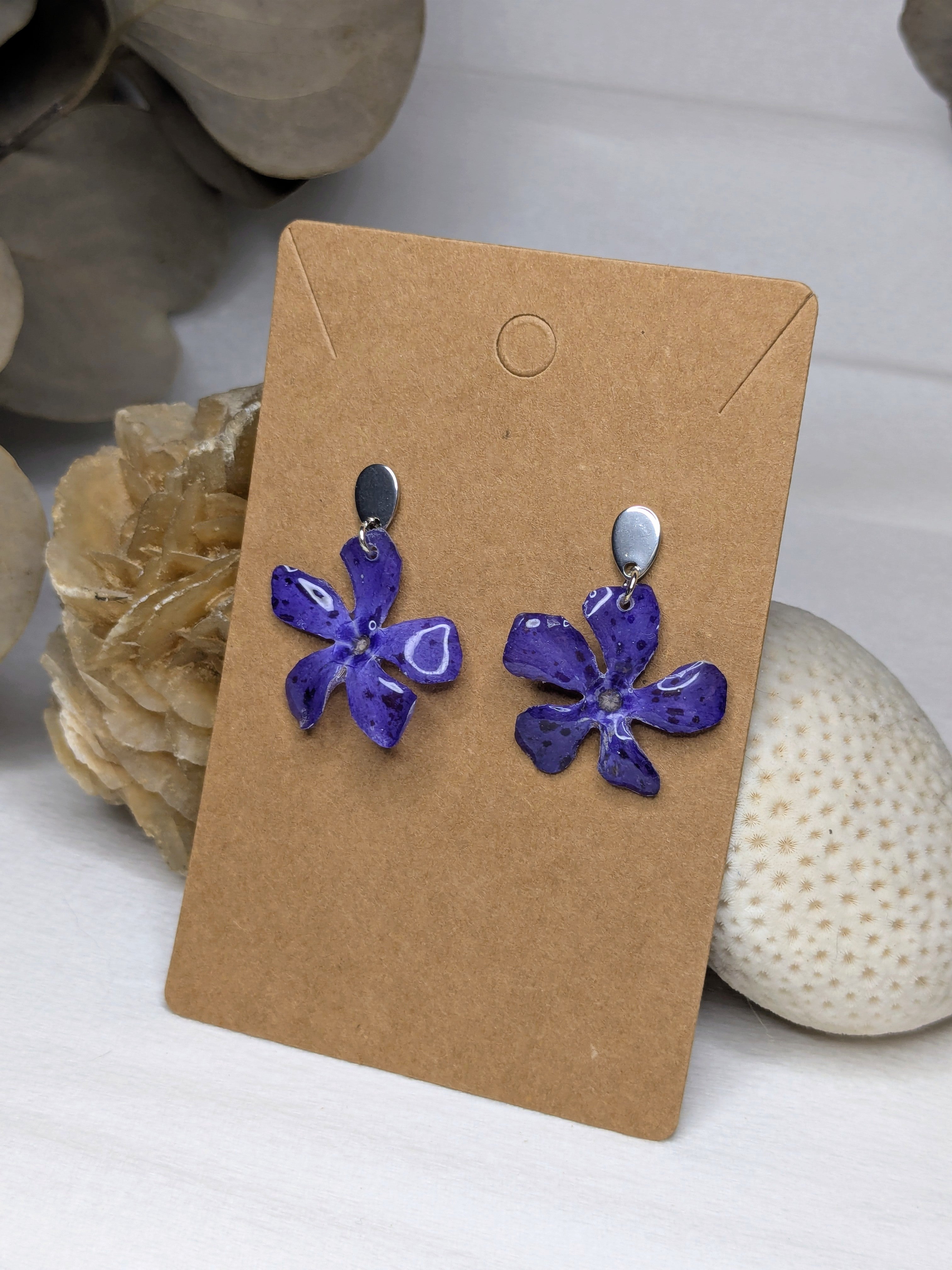 Boucles d'oreilles Pervenches