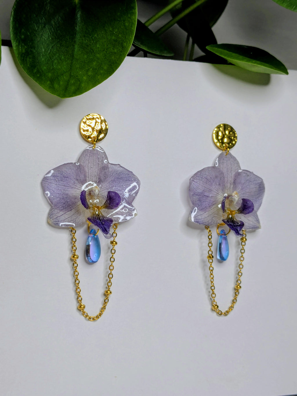 Boucles d'oreilles mini Orchidées