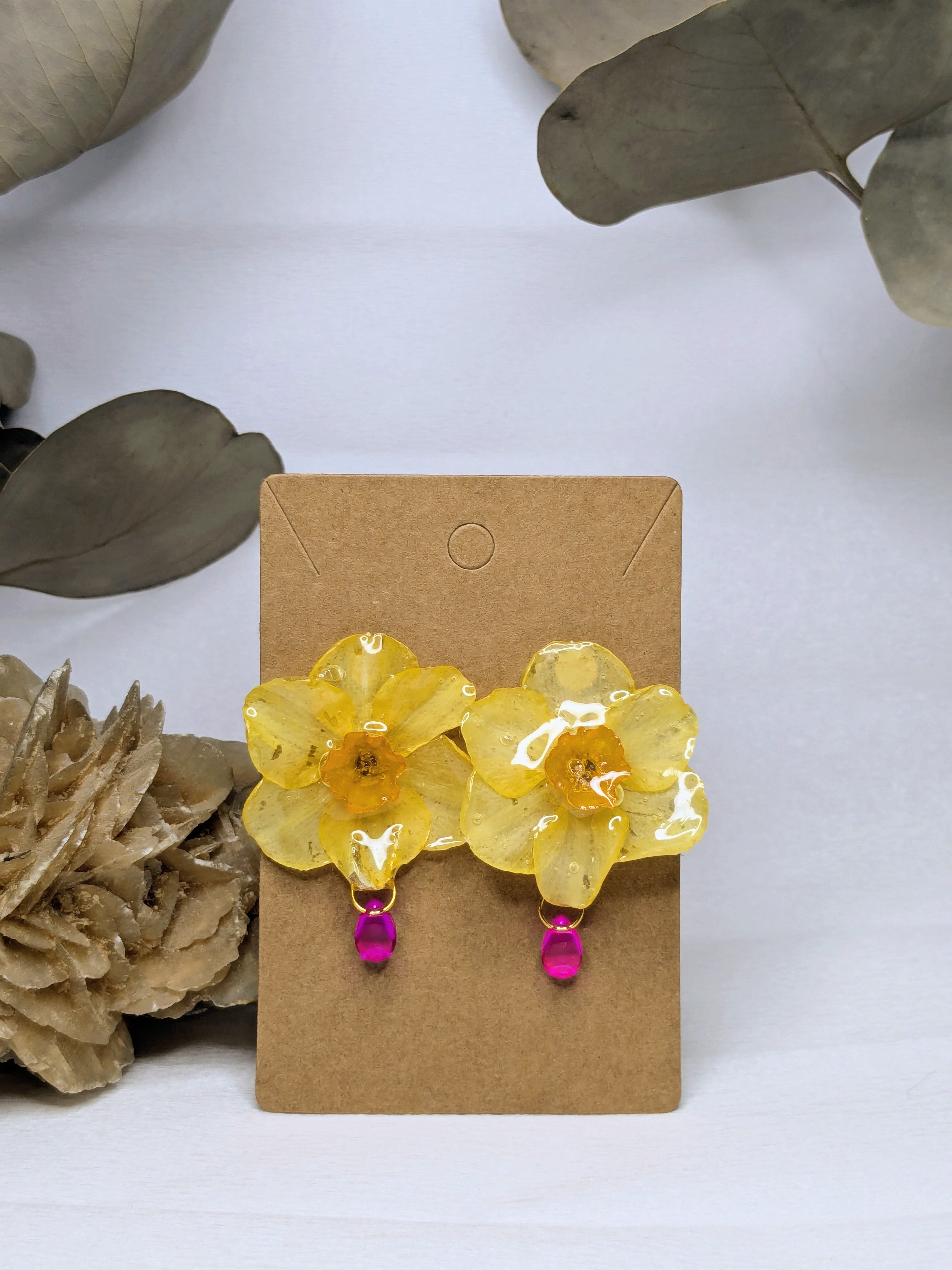 Boucles d'oreilles Mini Narcisses