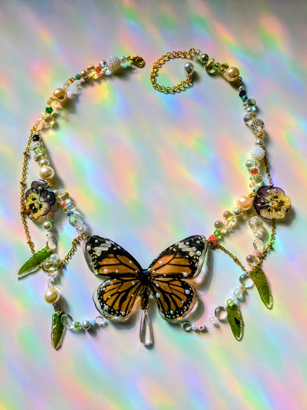 Collier Papillon Monarque