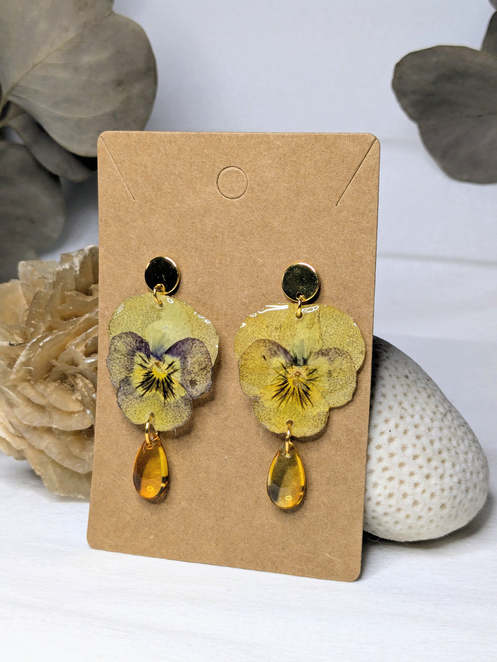 Boucles d'oreilles Aphrodite Pensées