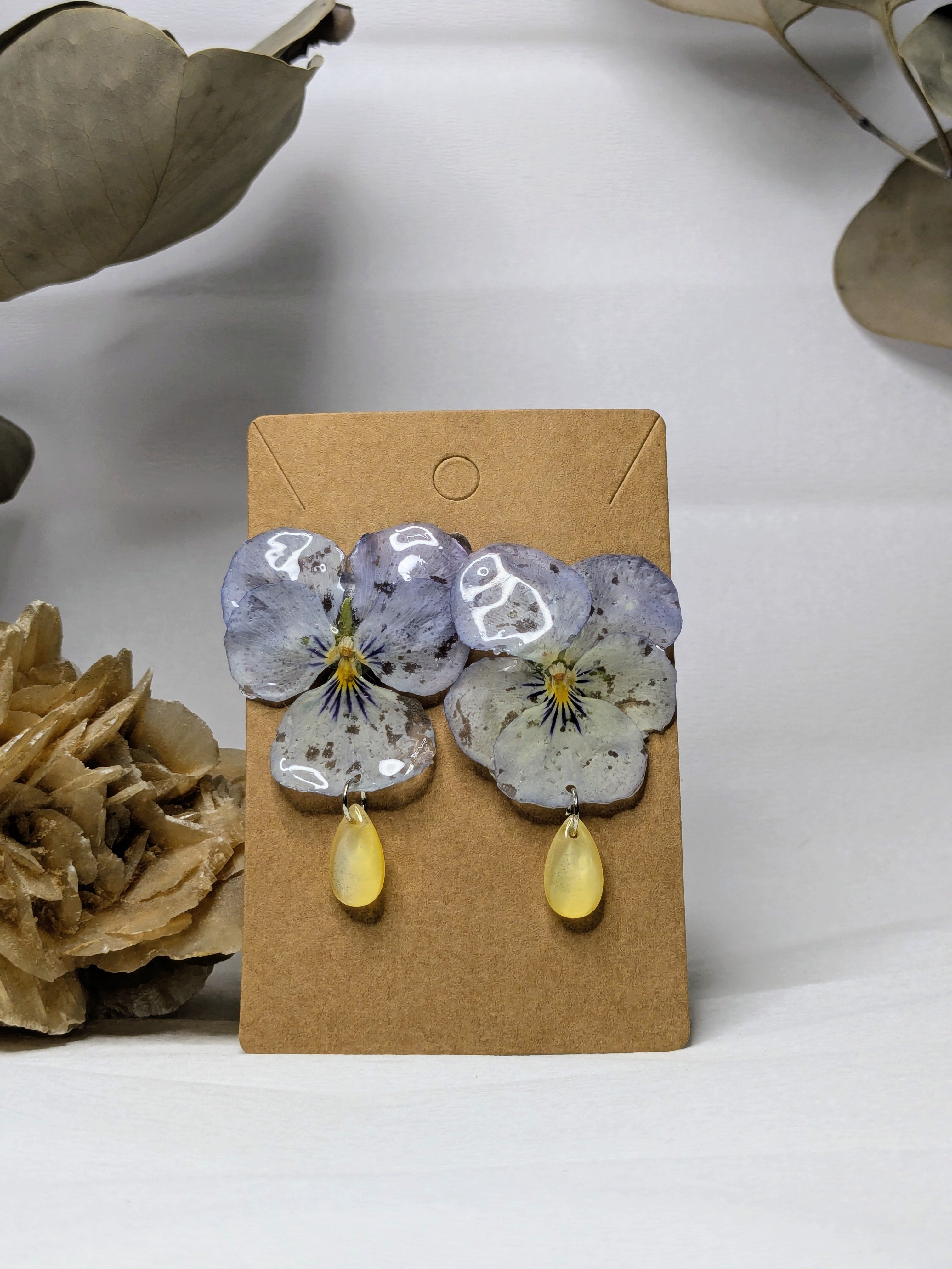 Boucles d'oreilles Elvira Pensées