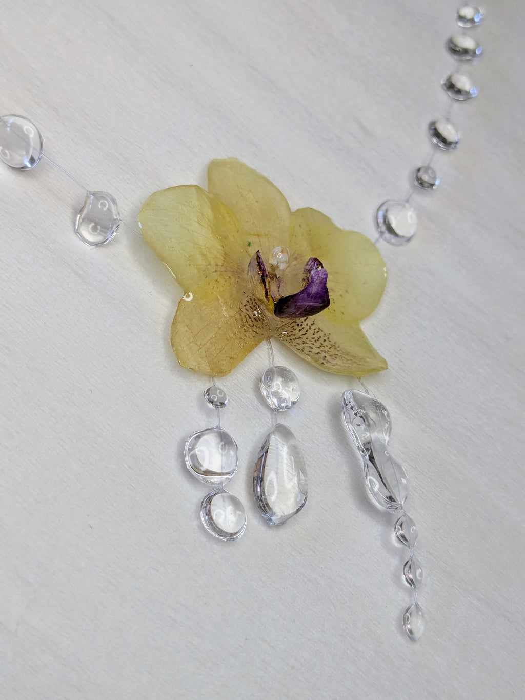 Collier Mini Orchidées pluie