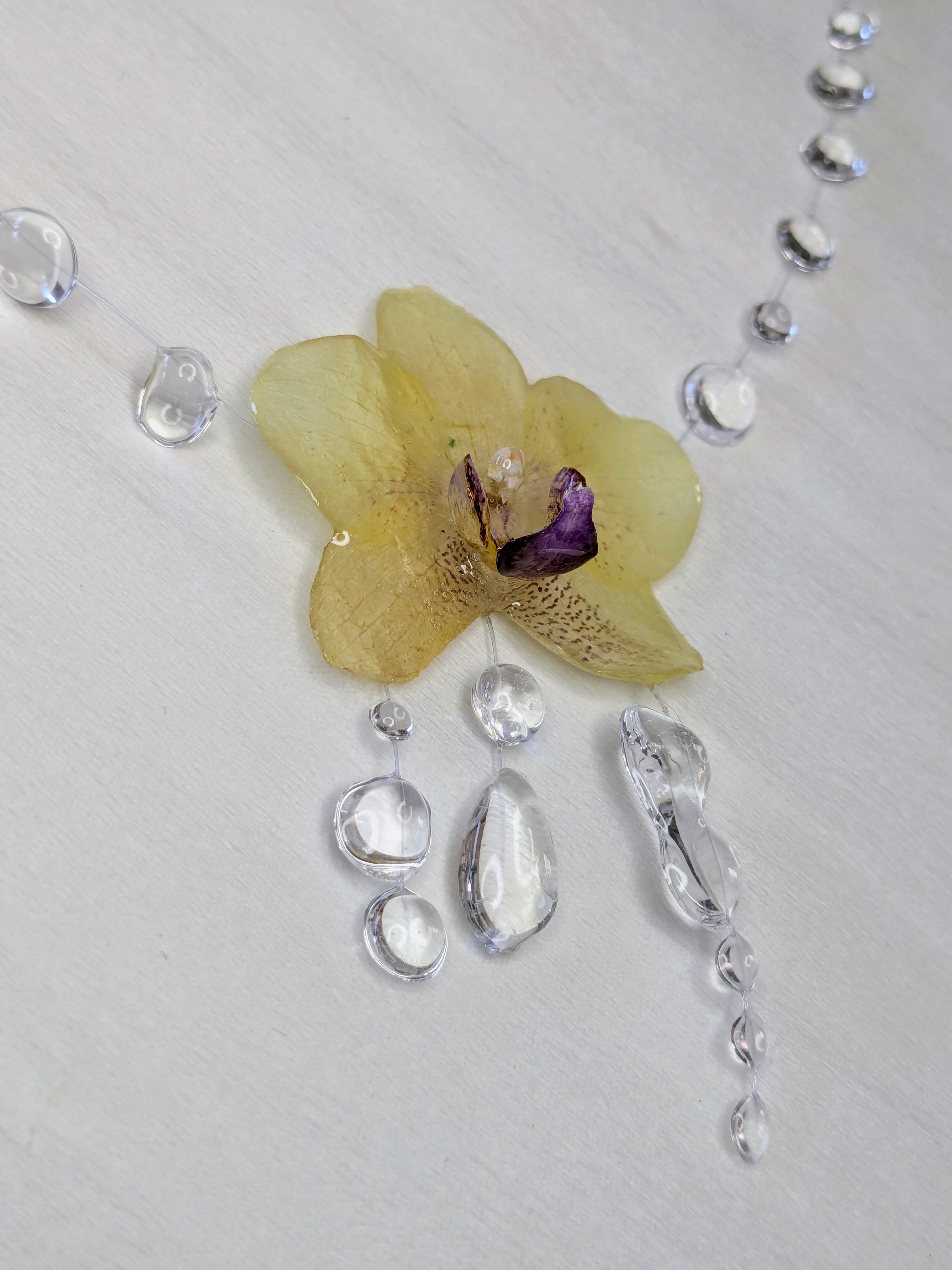 Collier Mini Orchidées pluie