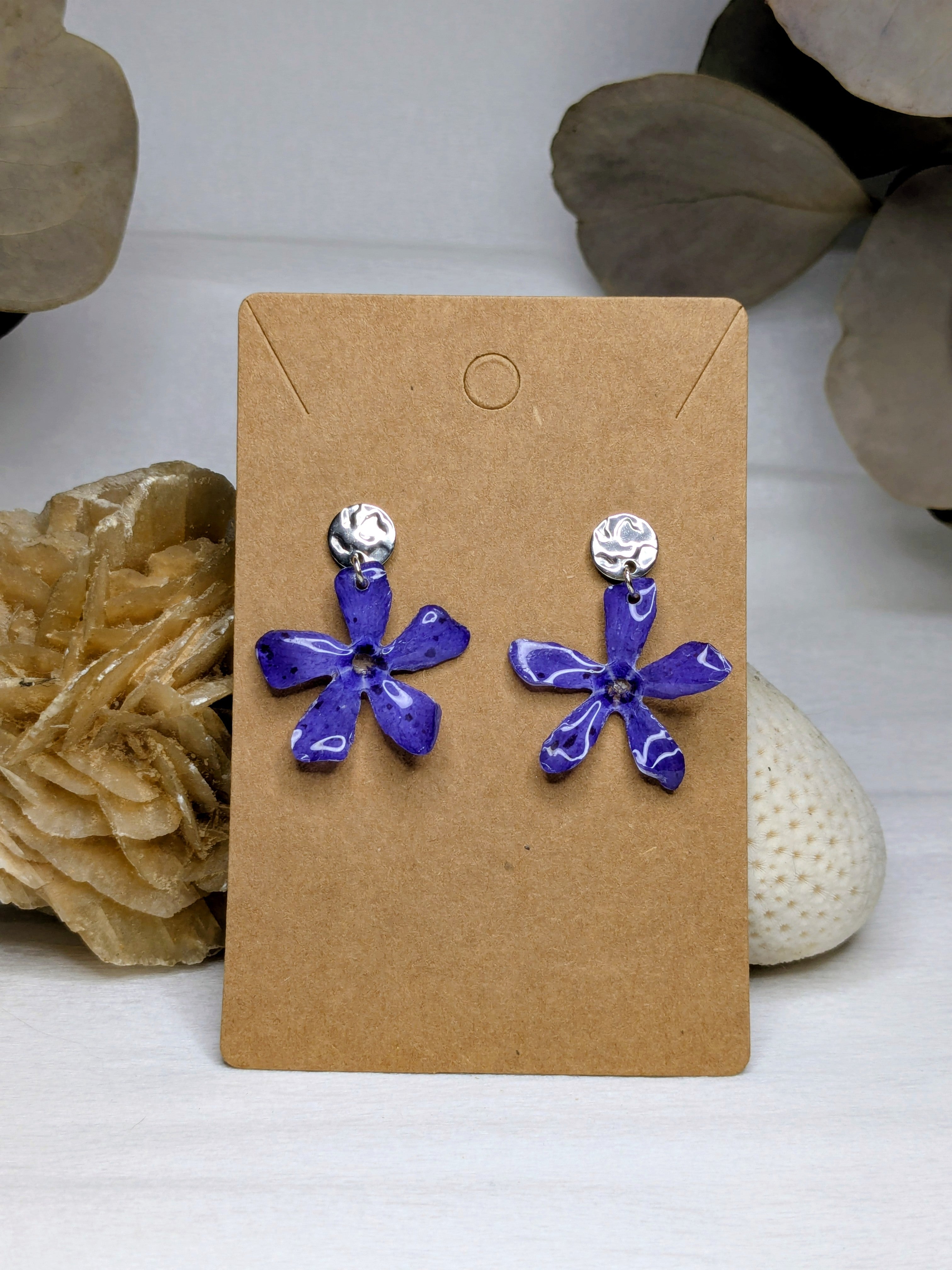 Boucles d'oreilles Pervenches