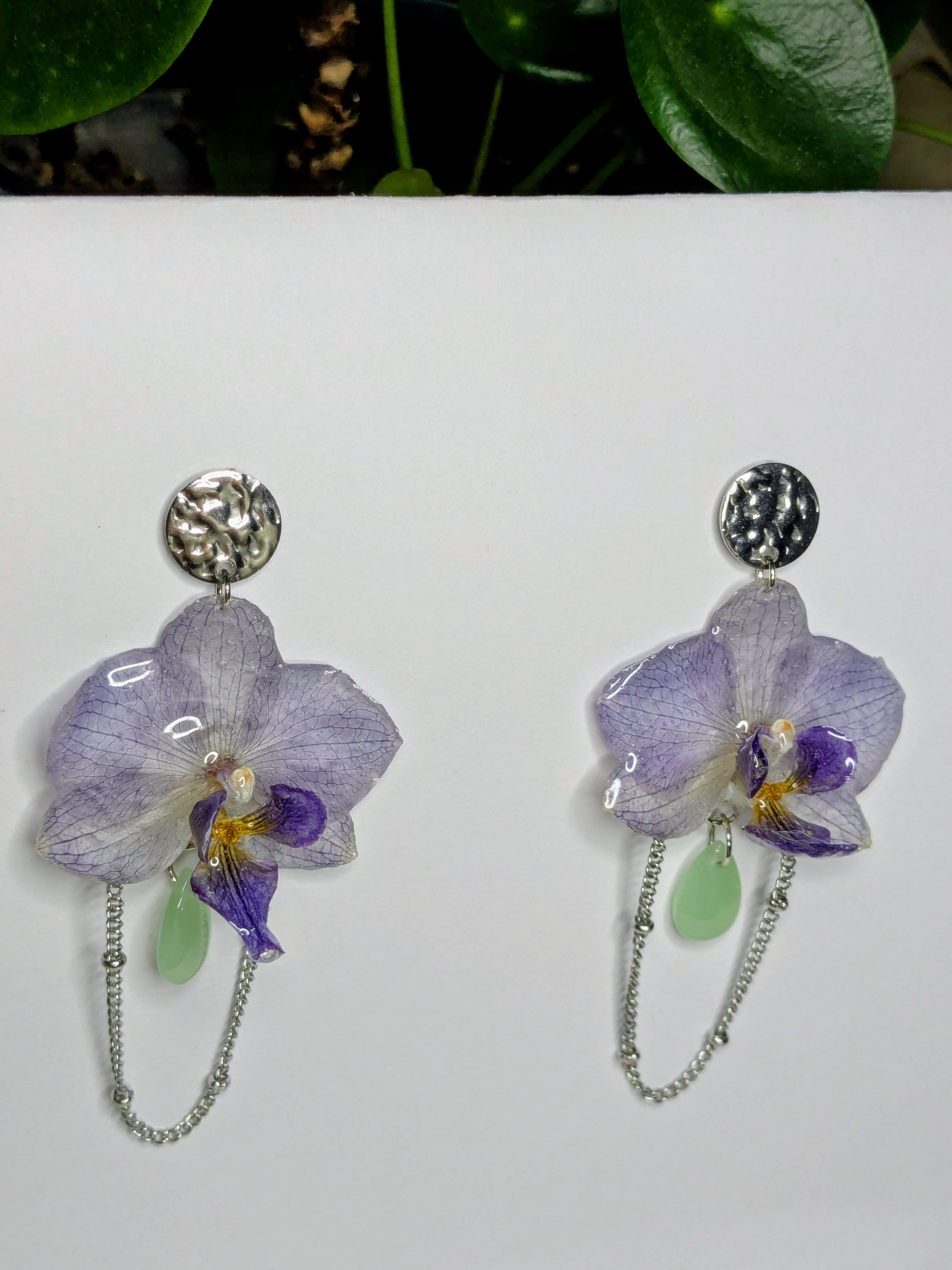 Boucles d'oreilles mini Orchidées