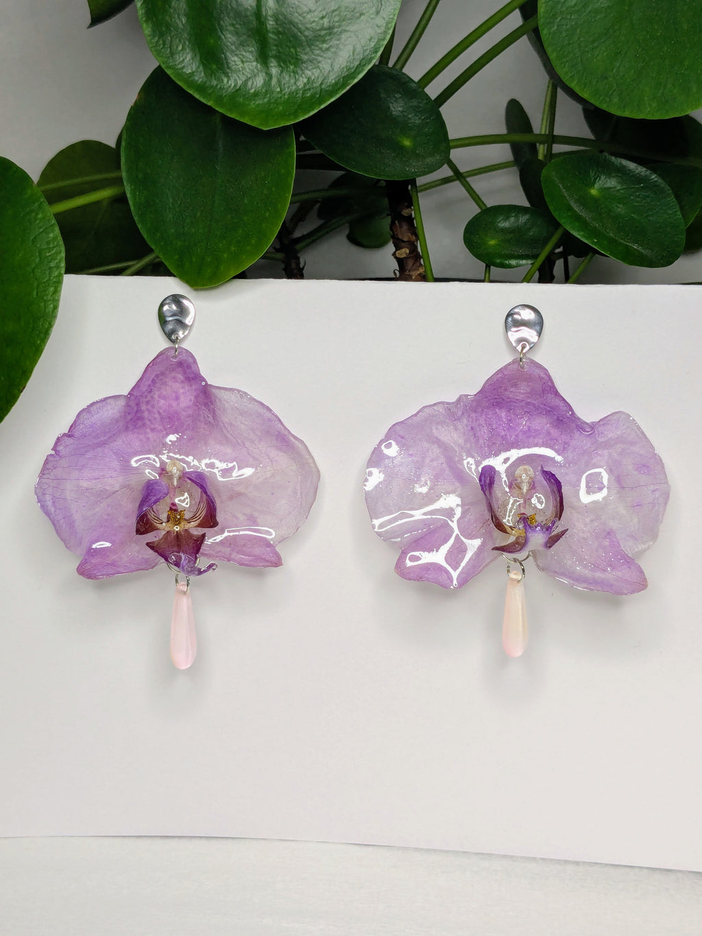 Boucles d'oreilles Orchidées