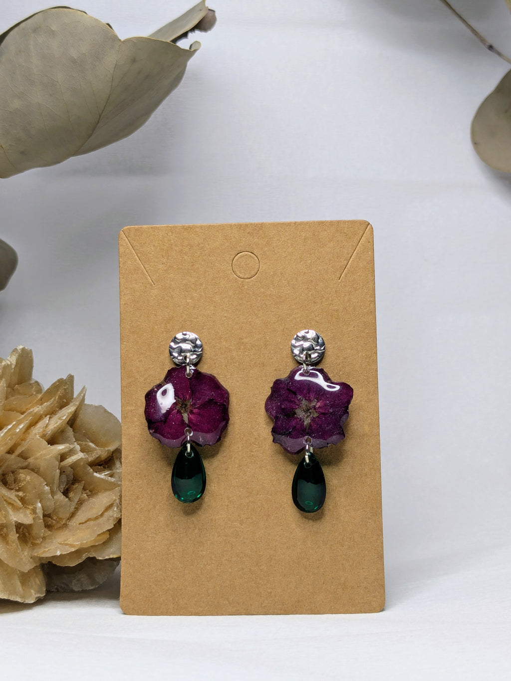 Boucles d'oreilles Selene Coquelourde