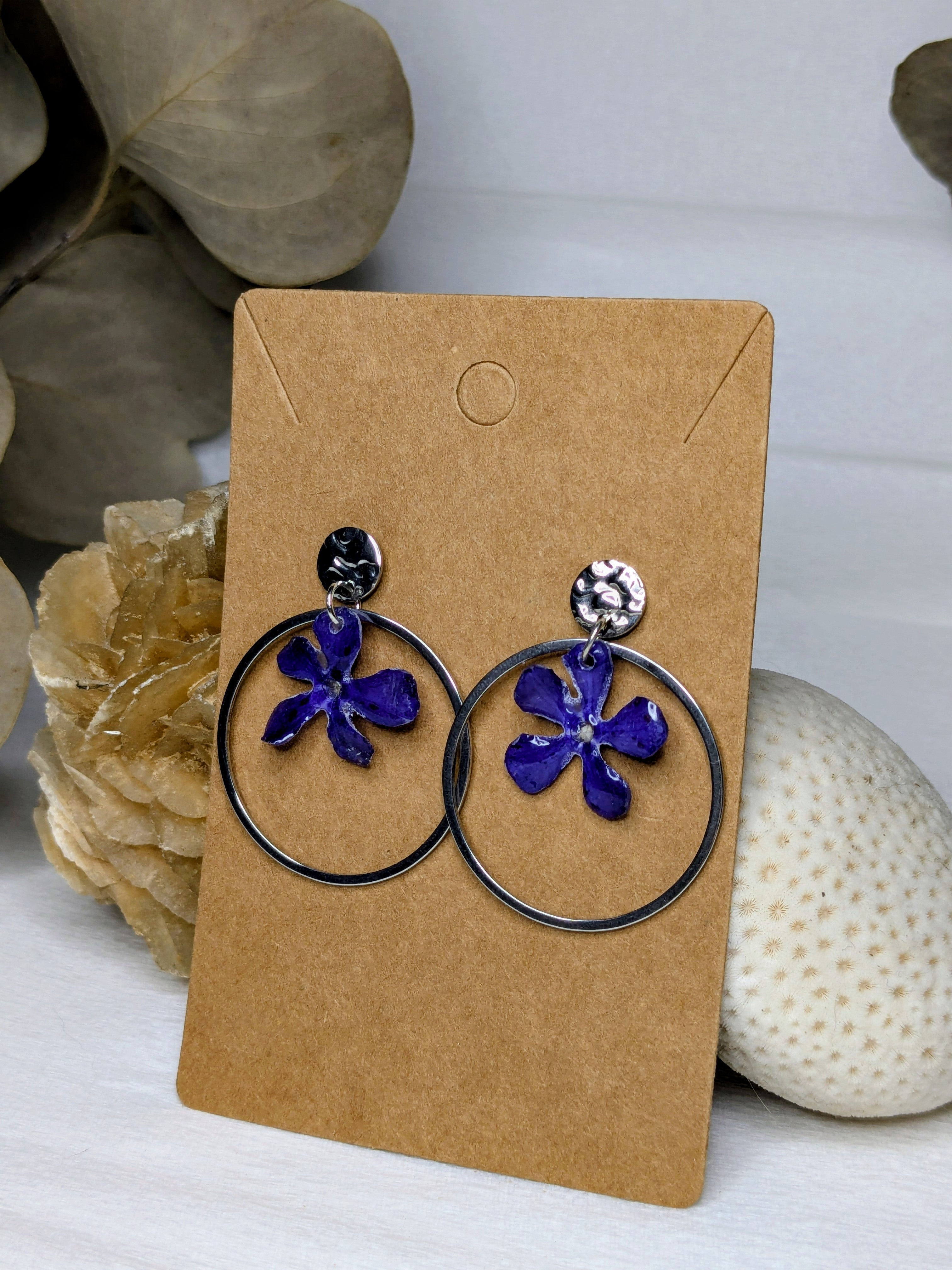 Boucles d'oreilles Pervenches