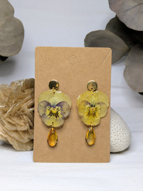 Boucles d'oreilles Aphrodite Pensées