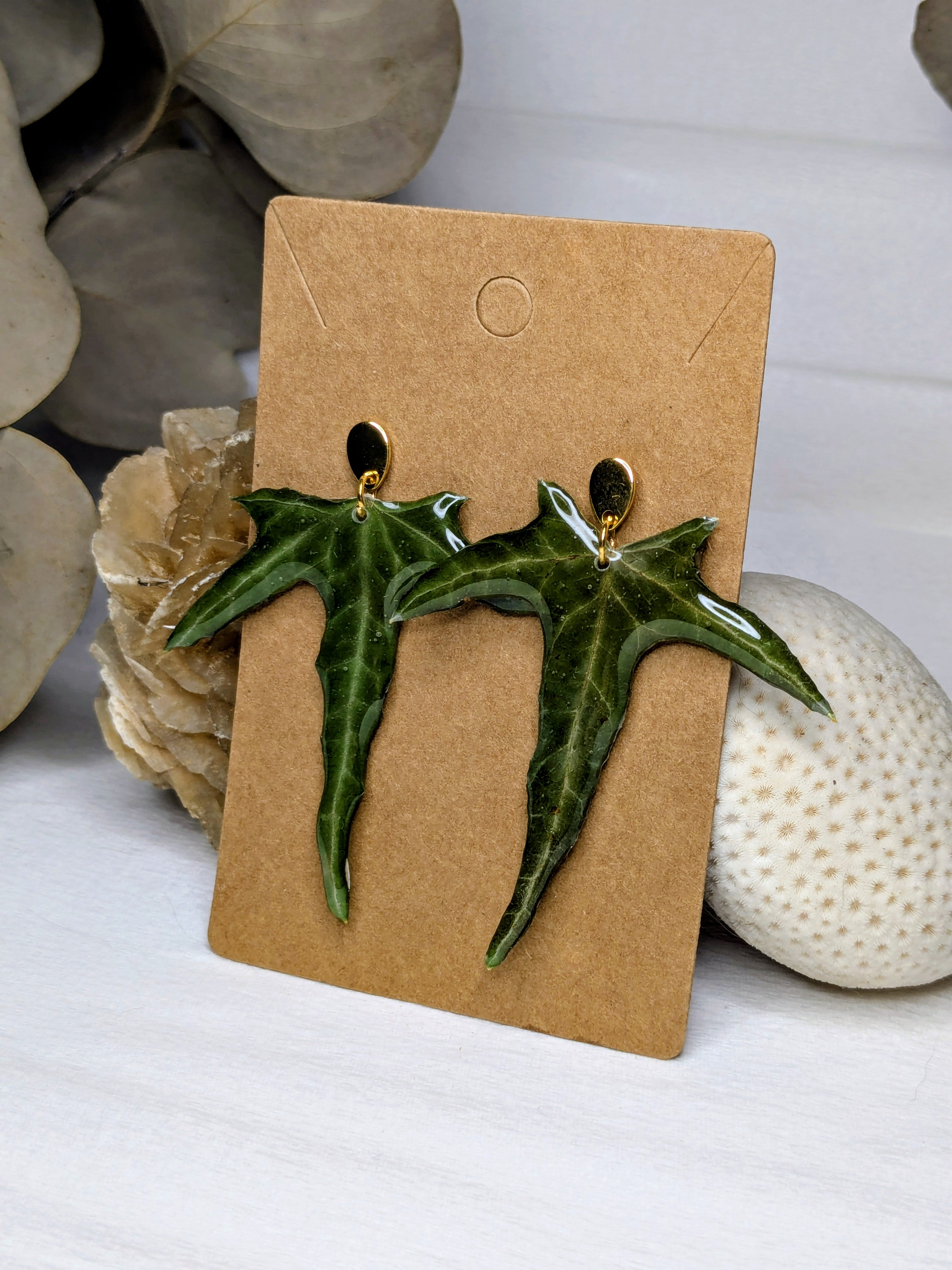 Boucles d'oreilles Lierre