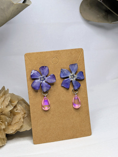 Boucles d'oreilles Elvira Pervenches