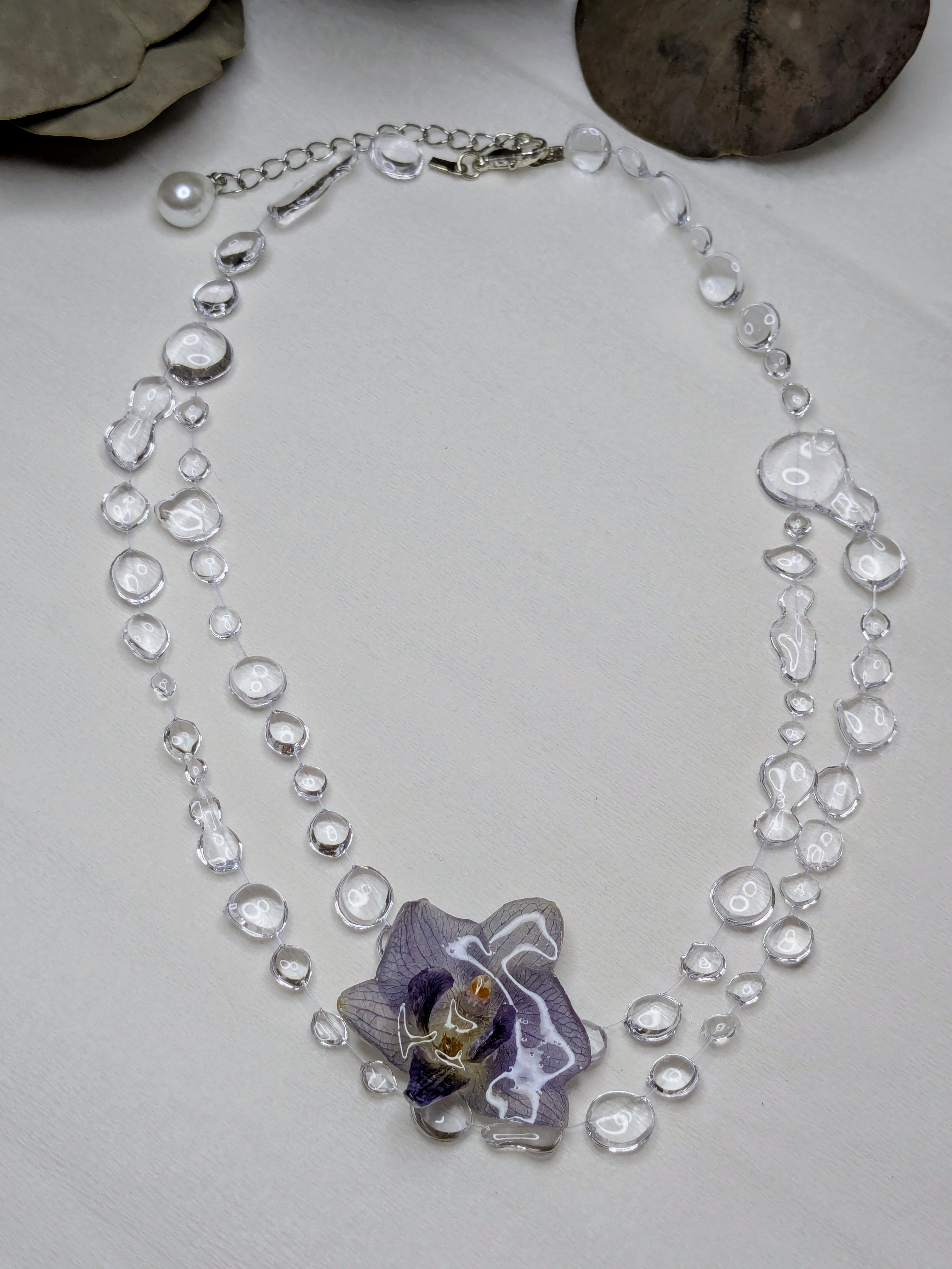 Collier Mini Orchidées