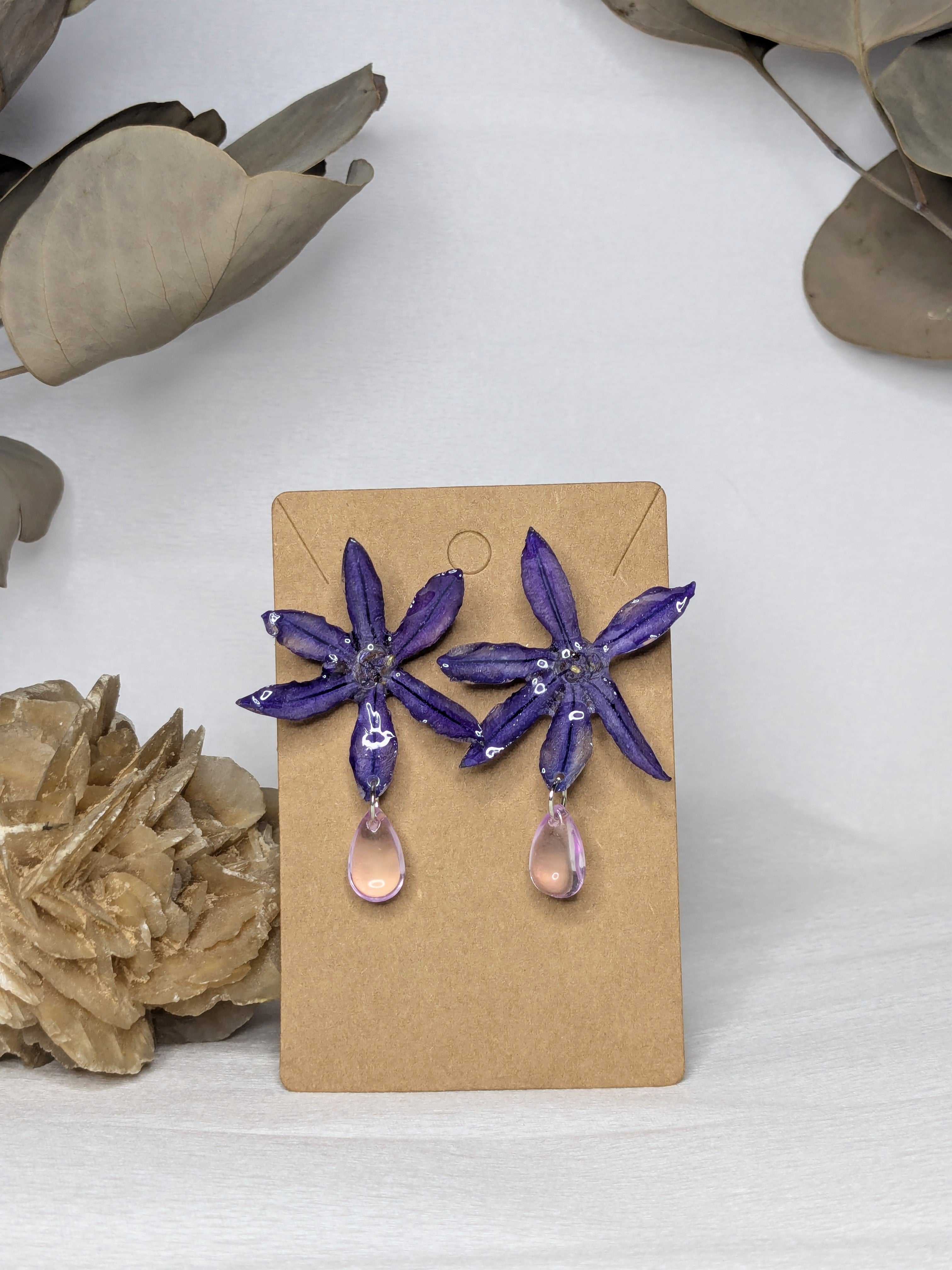 Boucles d'oreilles Elvira Agapanthe