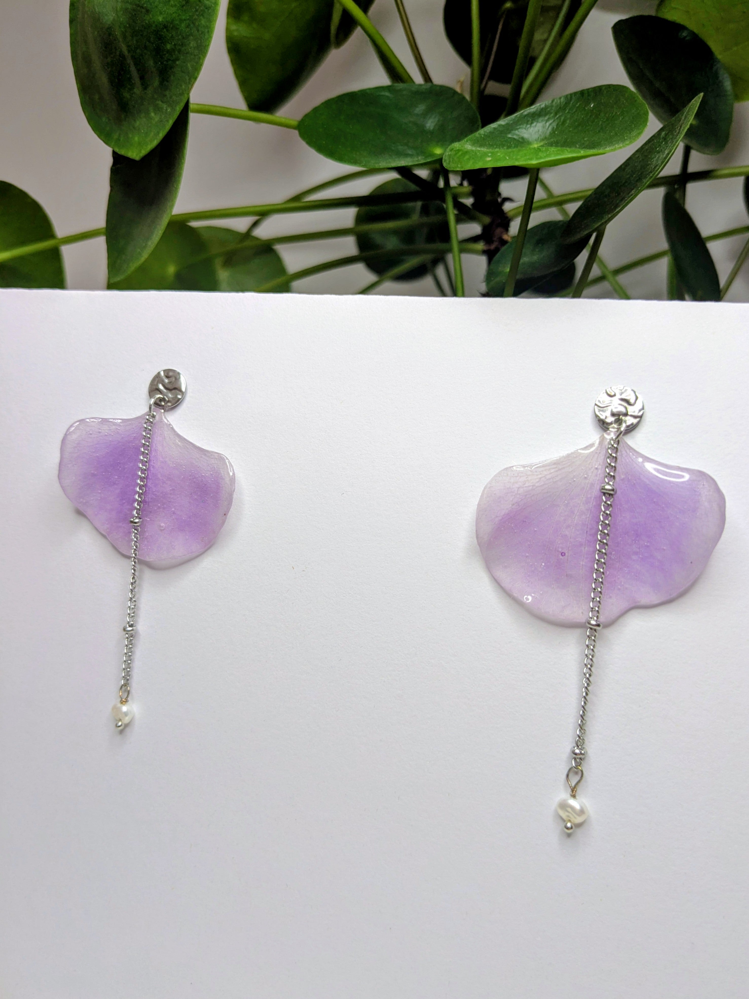 Boucles d'oreilles Orchidées