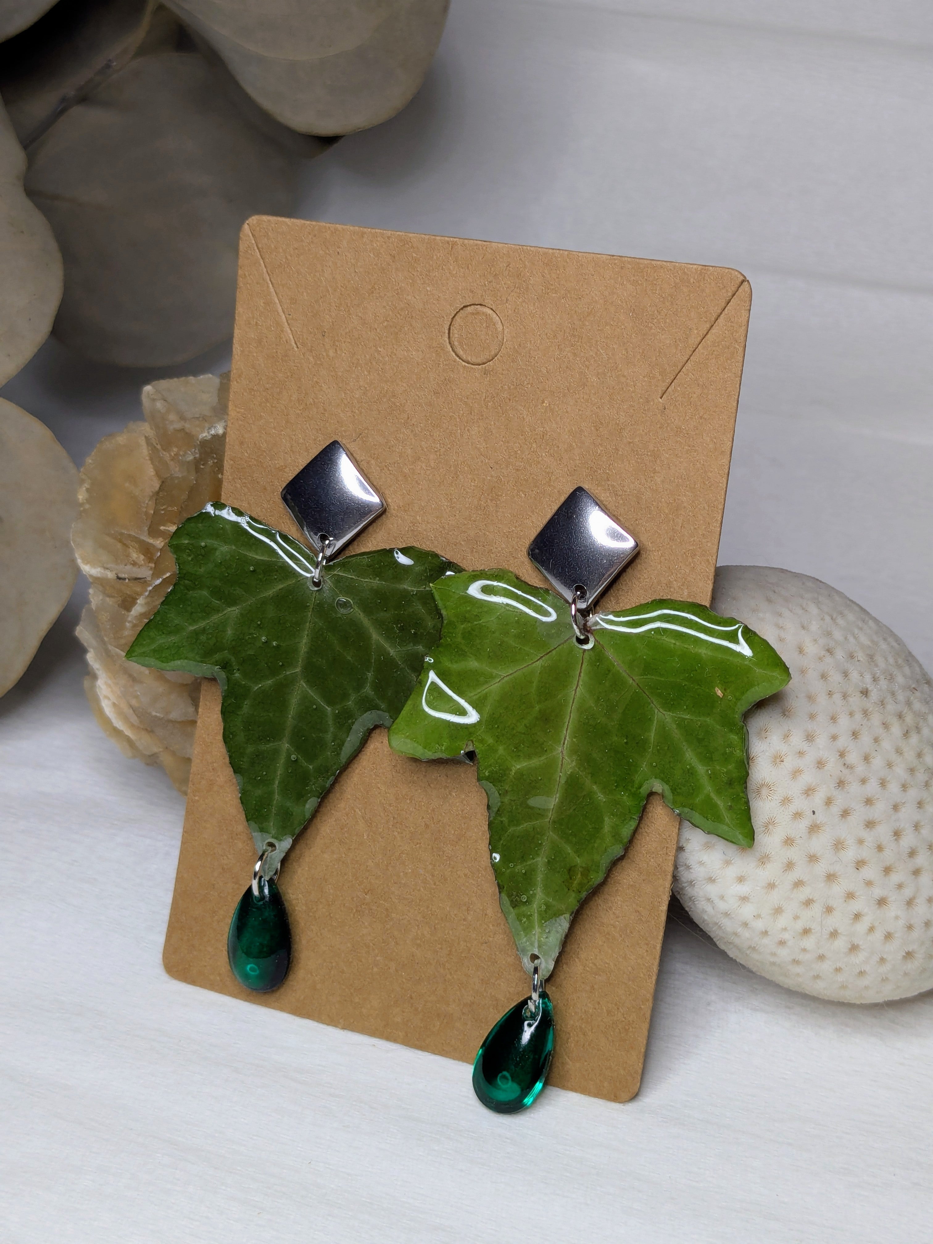 Boucles d'oreilles Athéna Lierre