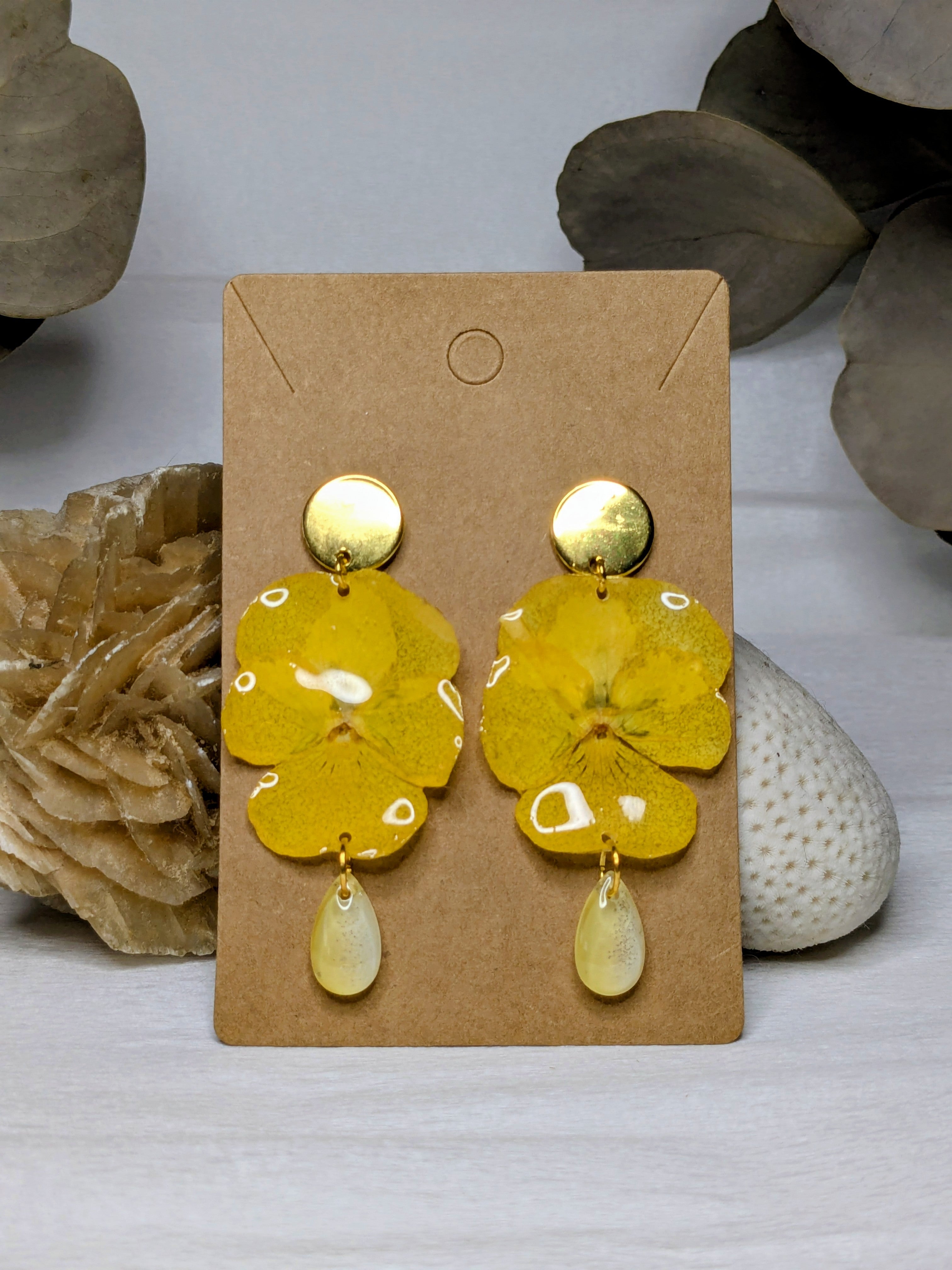 Boucles d'oreilles Demetra Pensées