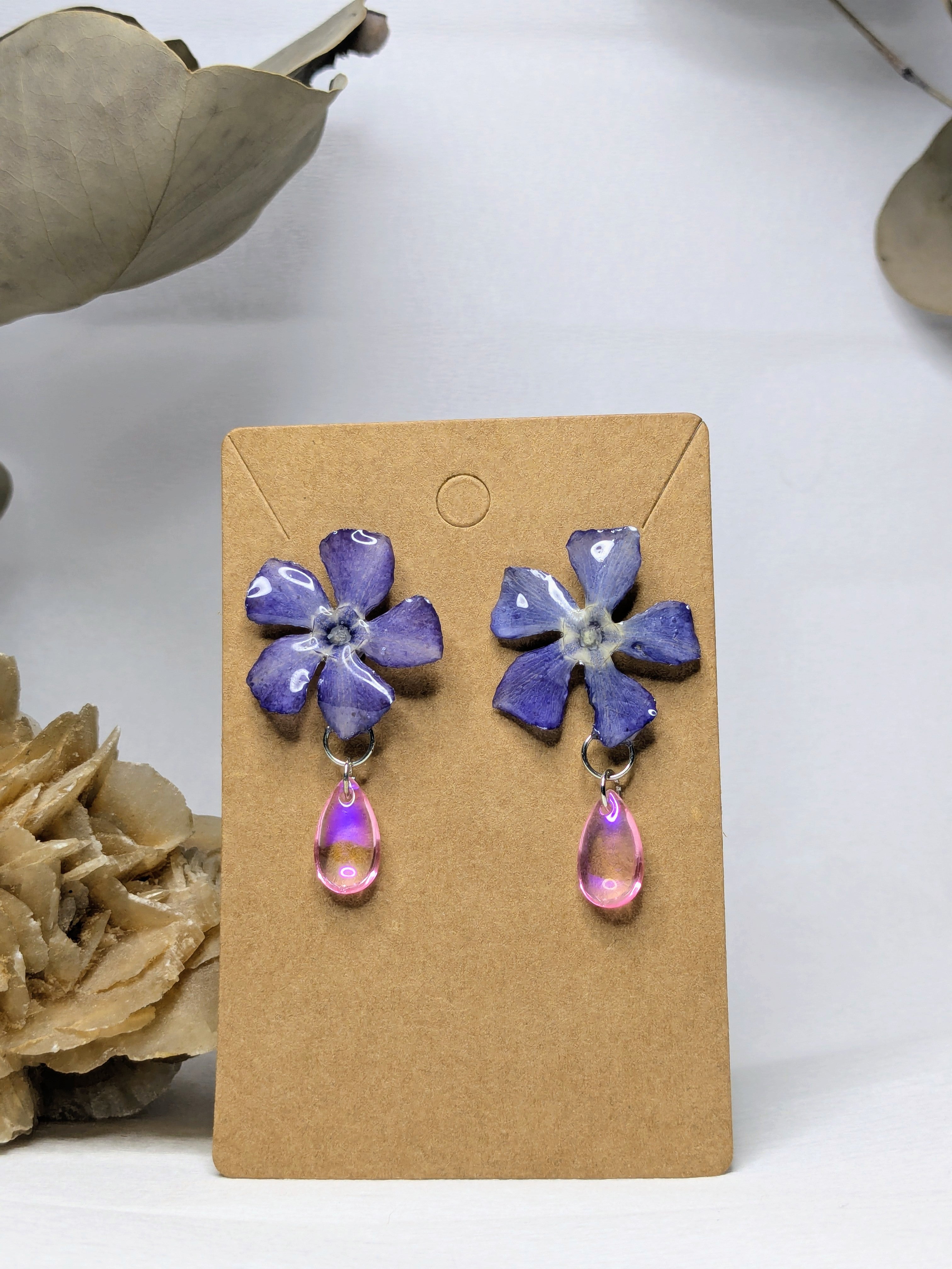 Boucles d'oreilles Elvira Pervenches
