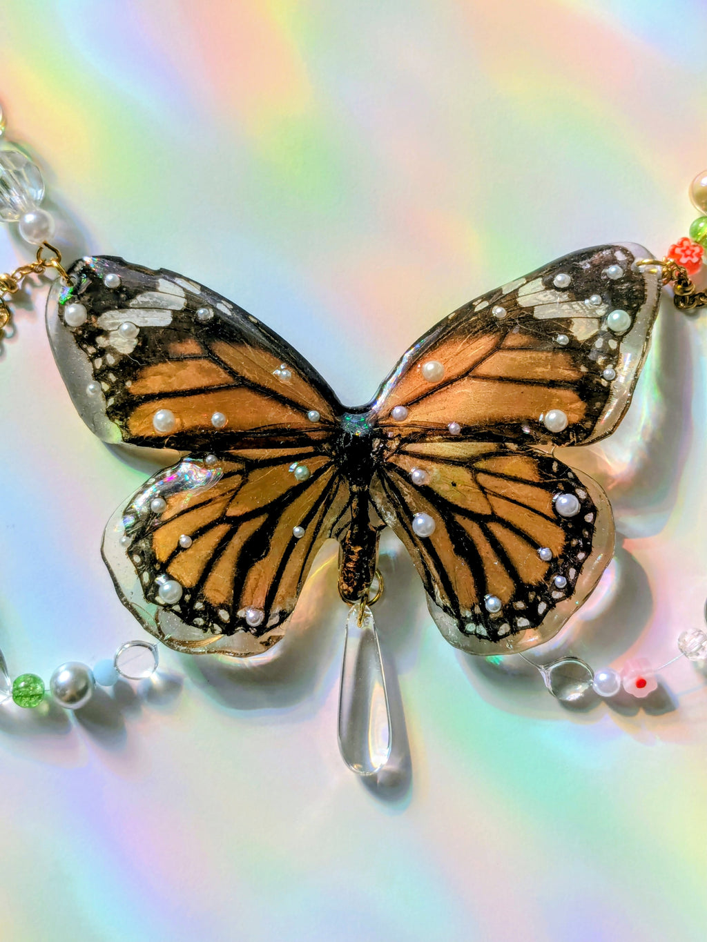 Collier Papillon Monarque