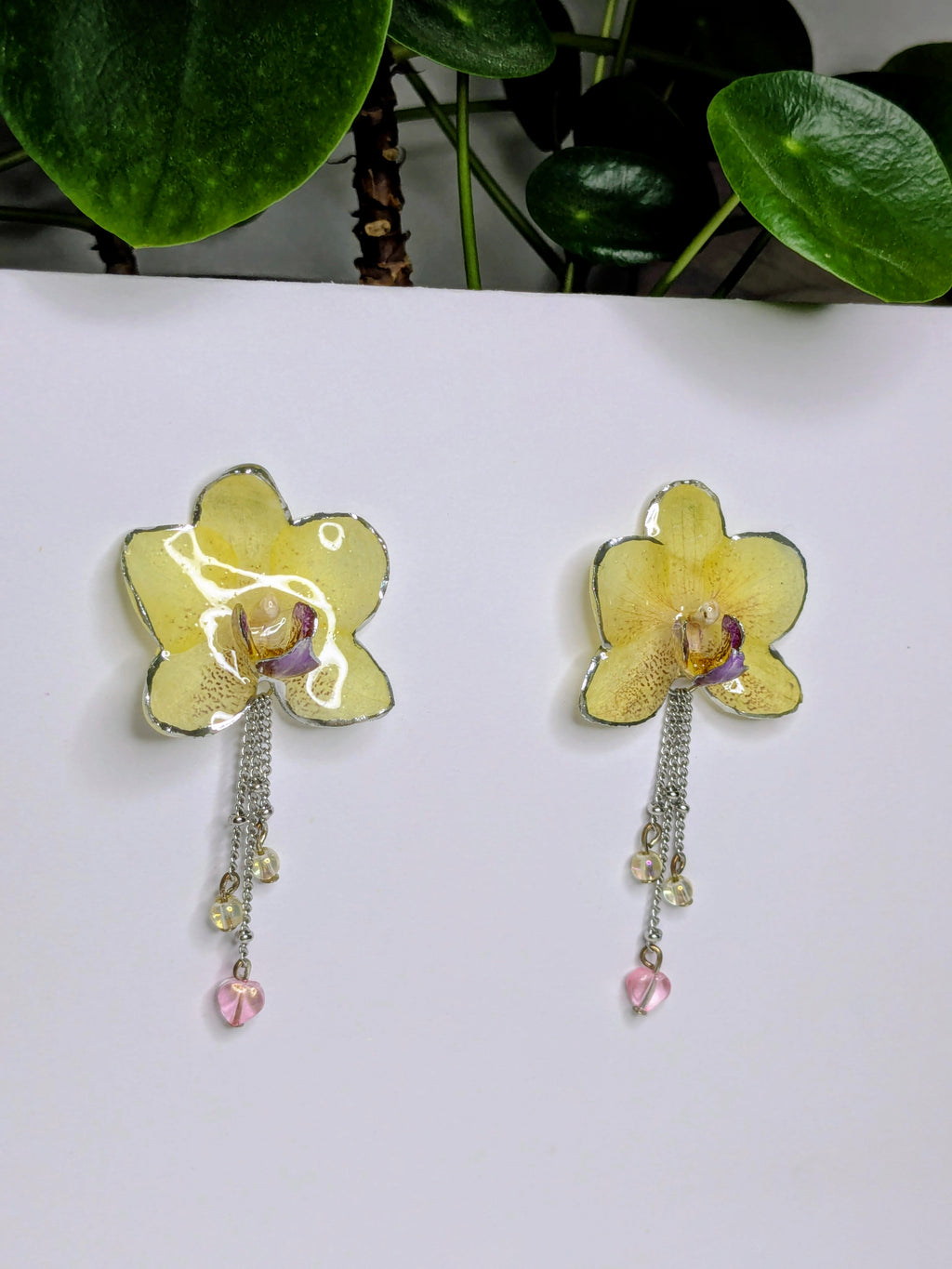Boucles d'oreilles mini Orchidées