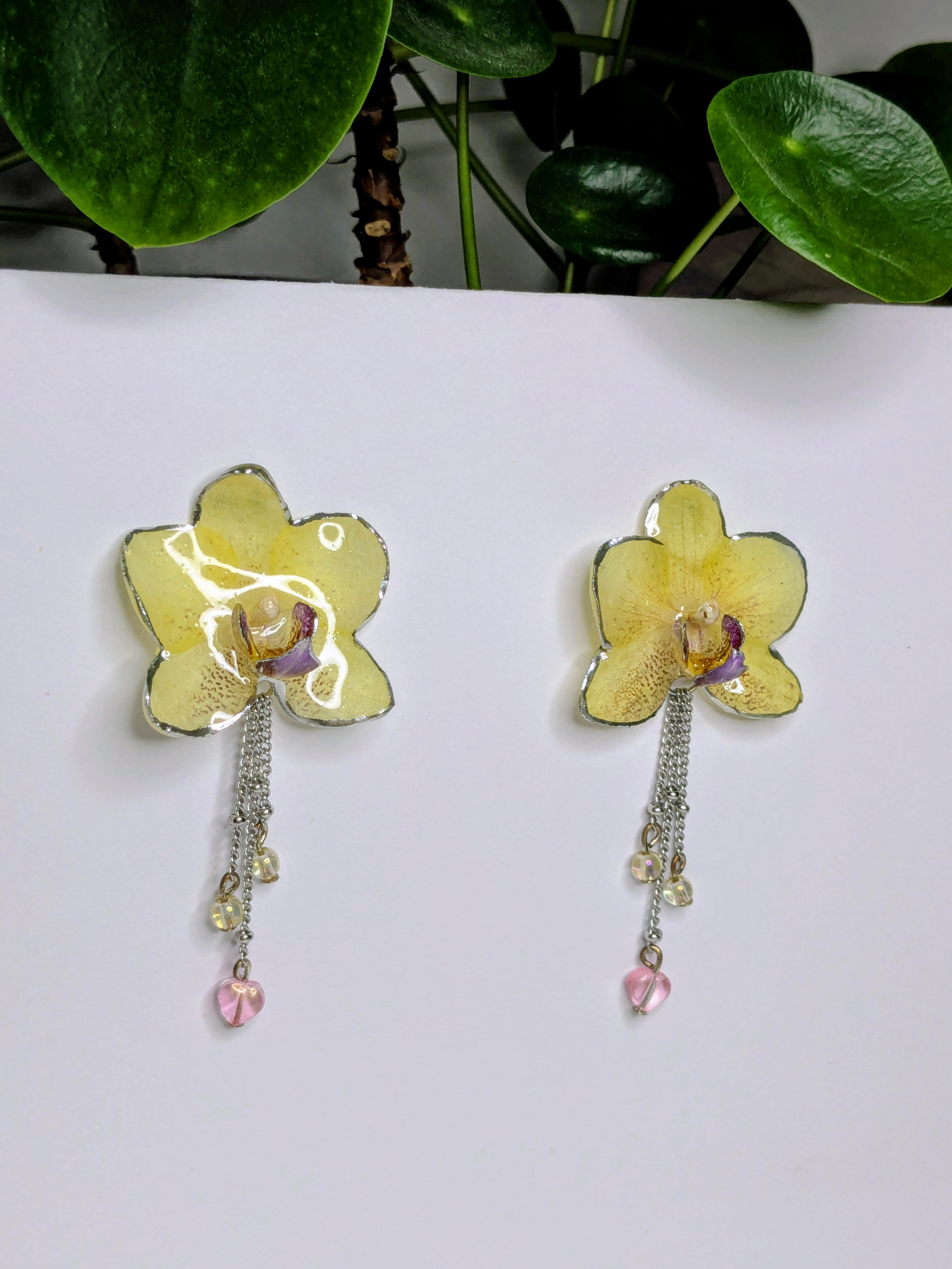 Boucles d'oreilles mini Orchidées
