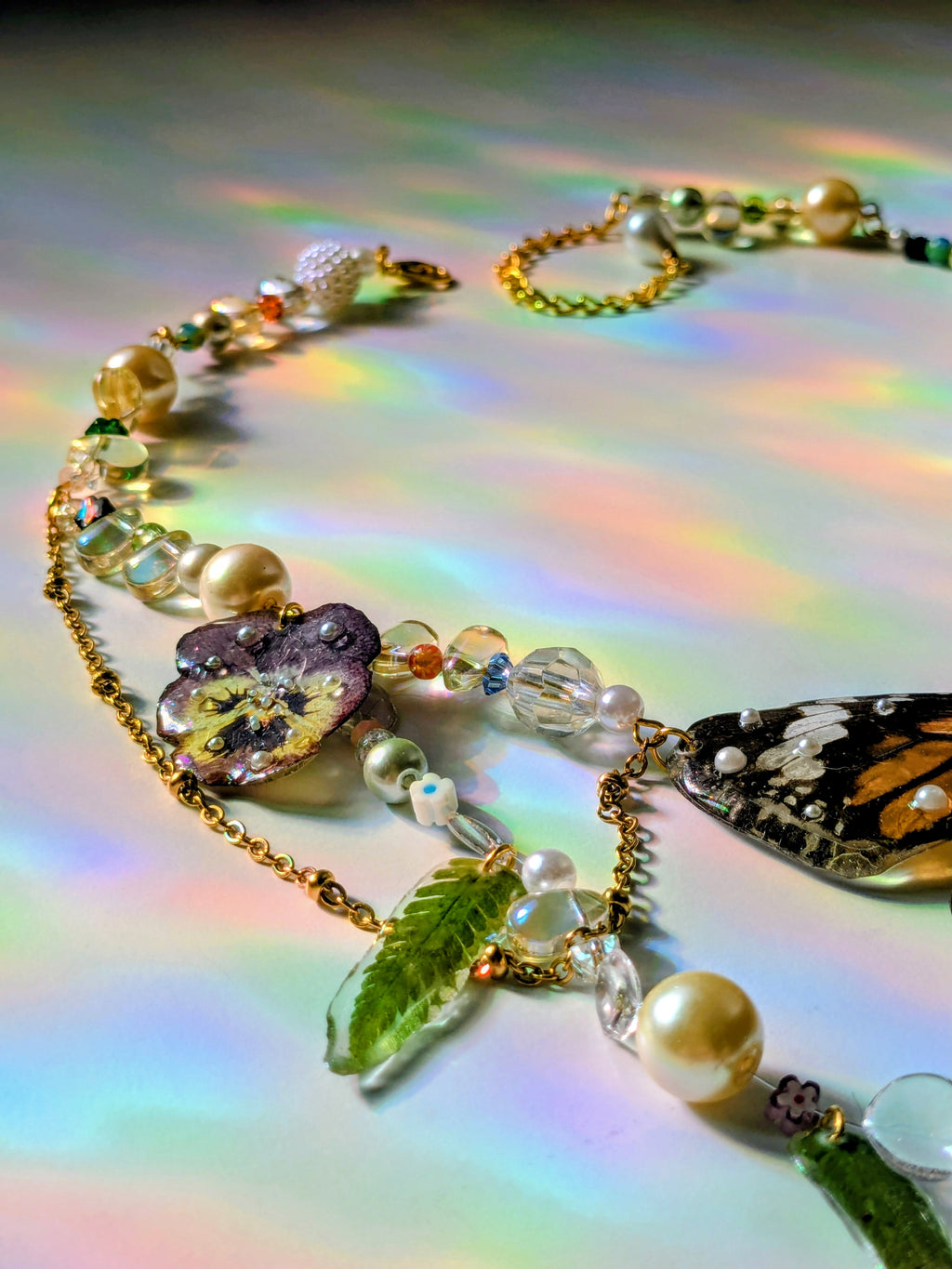 Collier Papillon Monarque