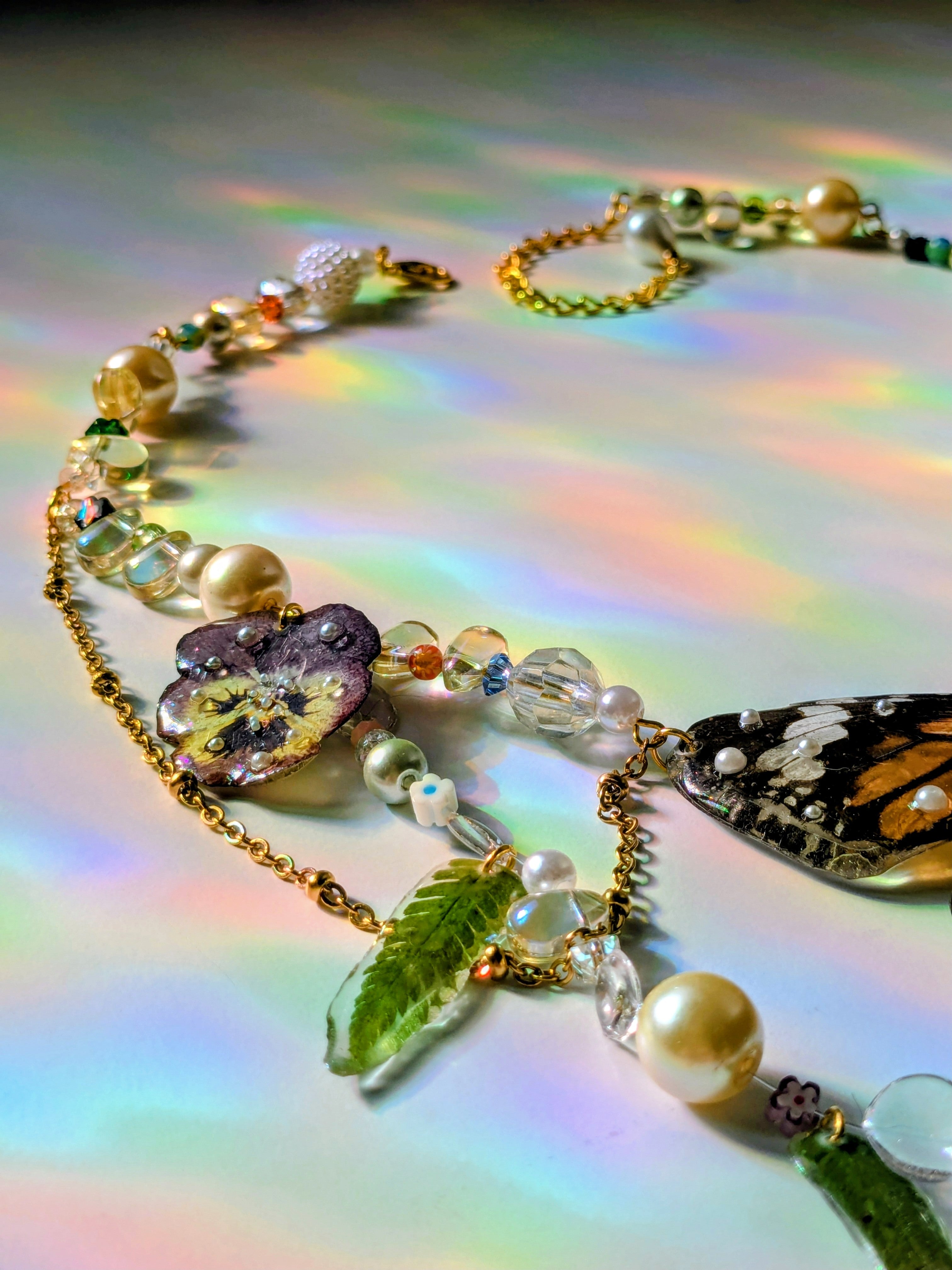 Collier Papillon Monarque