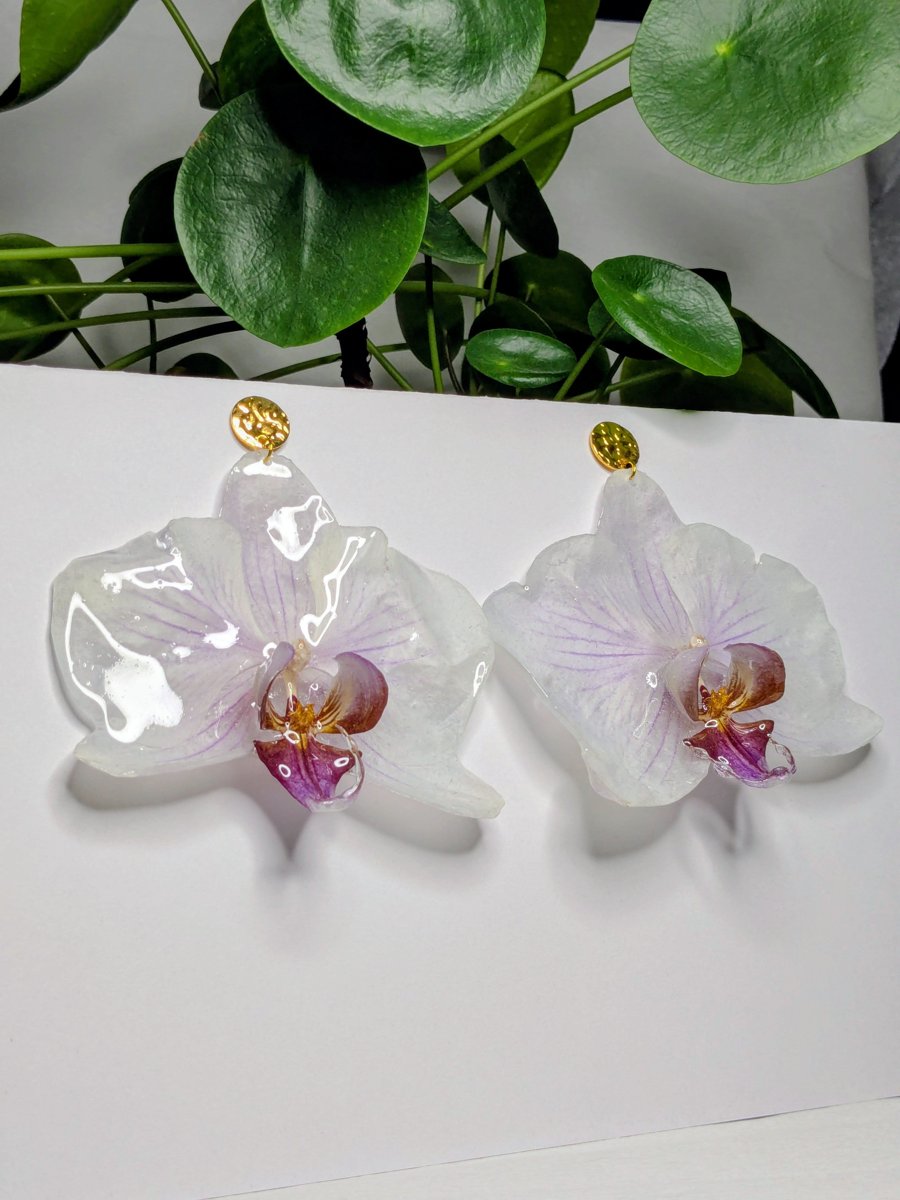 Boucles d'oreilles Orchidées
