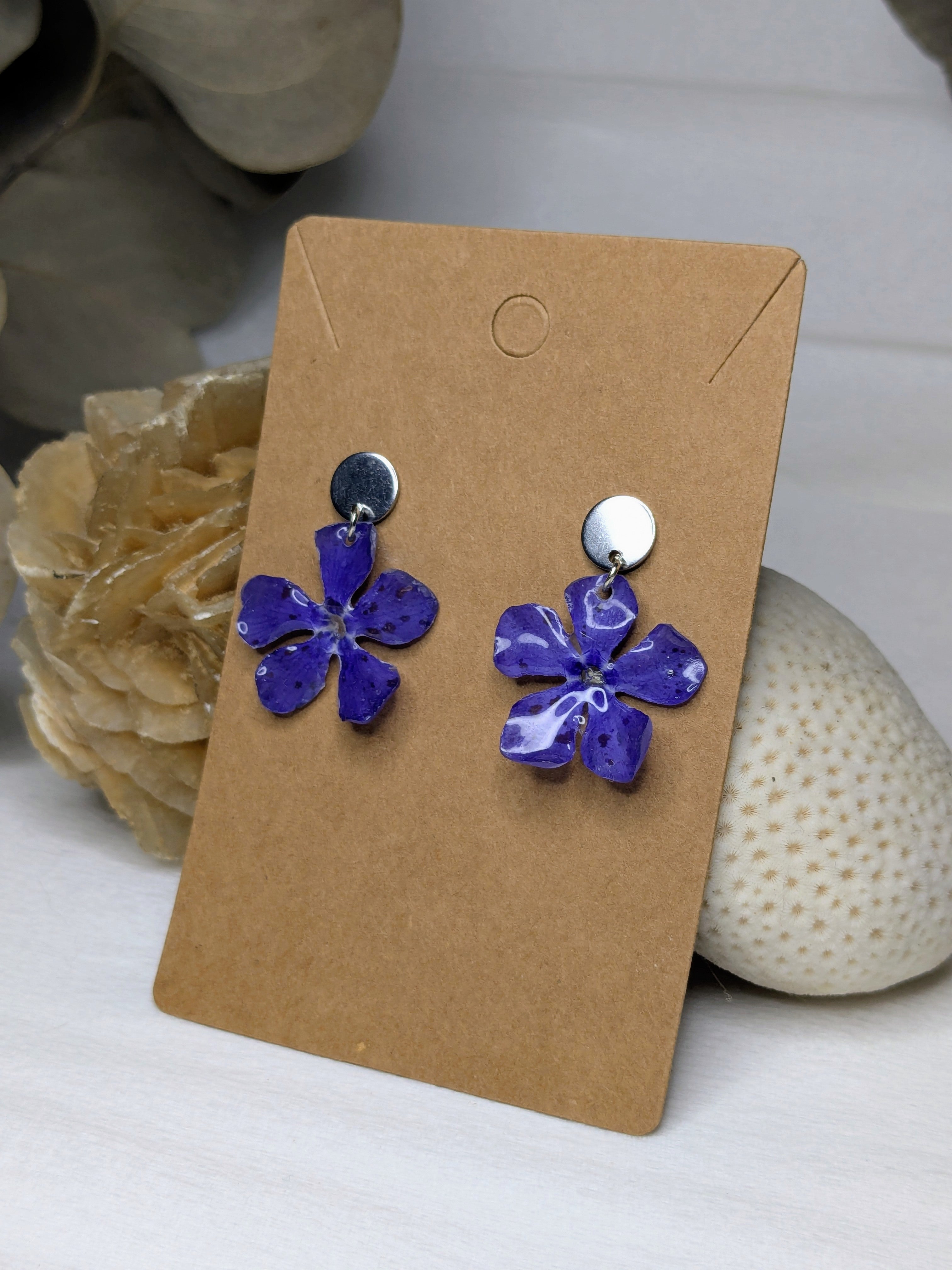 Boucles d'oreilles Pervenches